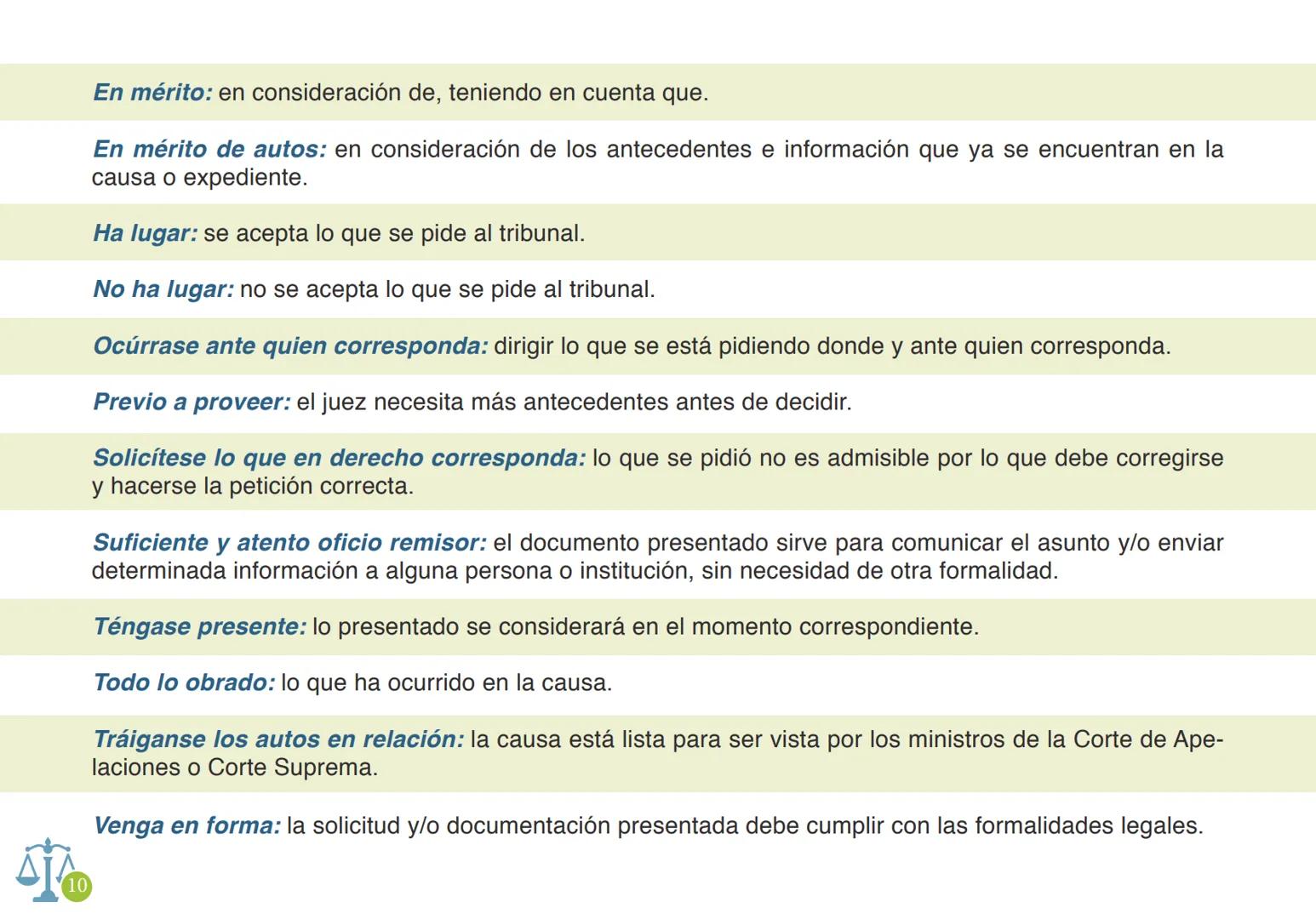 # GLOSARIO DE TÉRMINOS
## JURÍDICOS
COMISIÓN
LENGUAJE
CLARO
PODER JUDICIAL
REPUBLICA DE CHILE PODER JUDICIAL
REPUBLICA DE CHILE | COMISIÓ