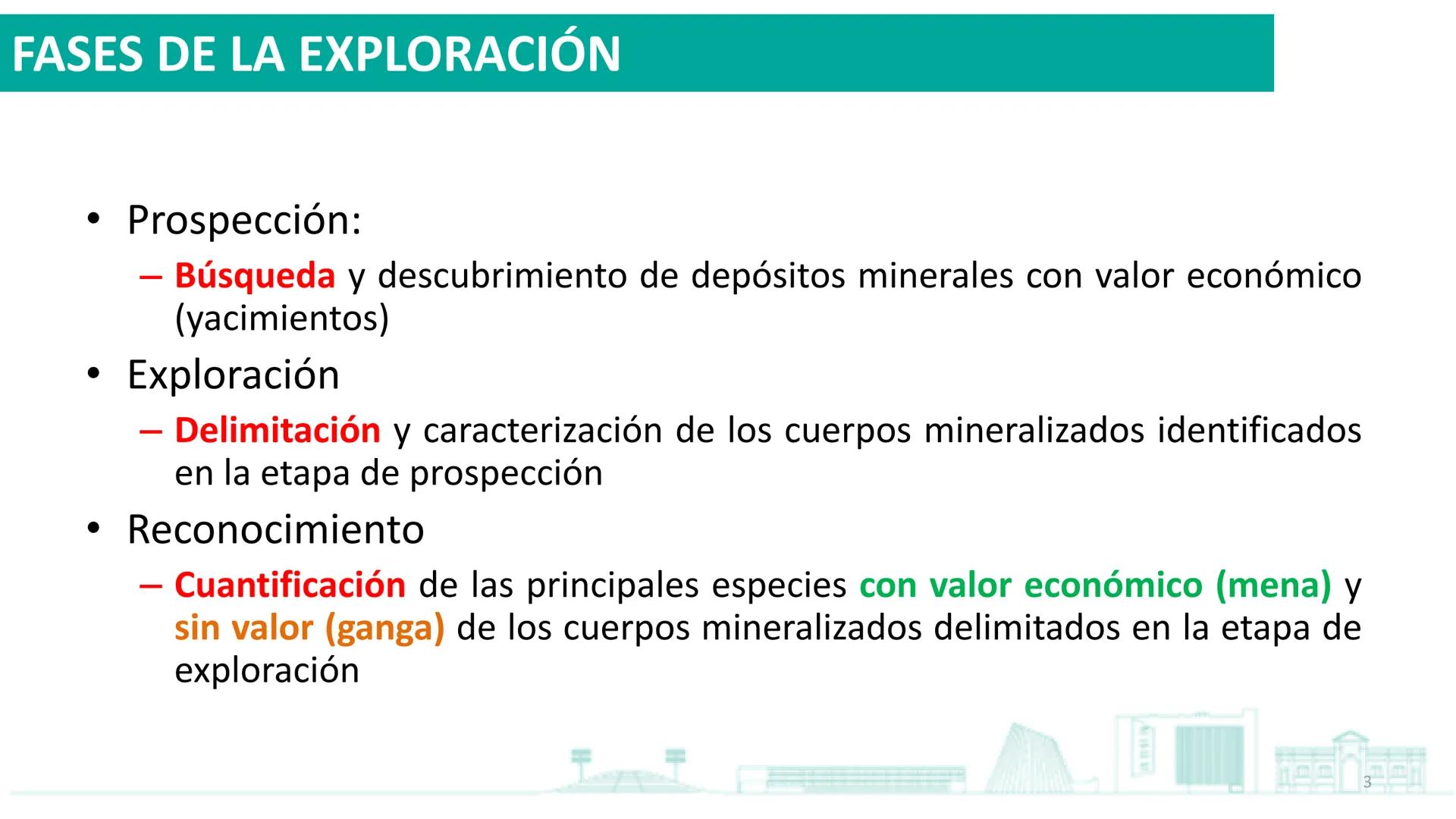 USACH
DEPARTAMENTO DE
INGENIERÍA
EN MINAS
Prospección y exploración
Introducción a la Ingeniería de Minas
Profesor: Rodrigo Estay Huidobro
r