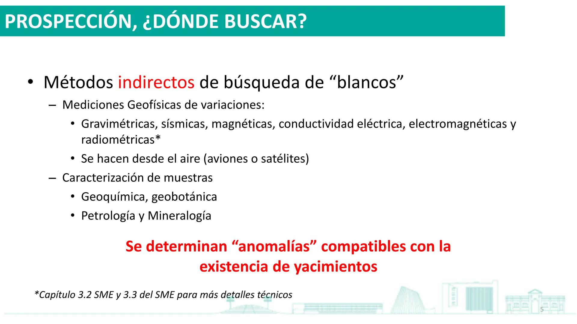 USACH
DEPARTAMENTO DE
INGENIERÍA
EN MINAS
Prospección y exploración
Introducción a la Ingeniería de Minas
Profesor: Rodrigo Estay Huidobro
r