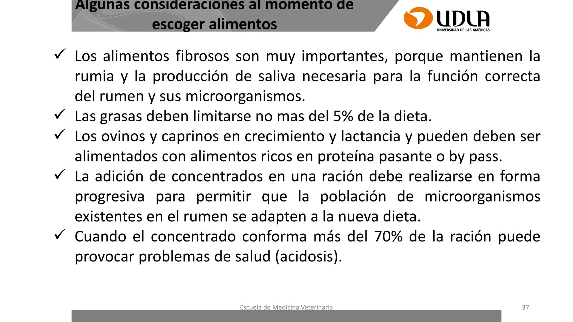 UDLA
UNIVERSIDAD DE LAS AMERICAS
Caracterización del Rebaño (Tipología,
Cronometría Dentaria y Condición Corporal)
Escuela de Medicina Ve