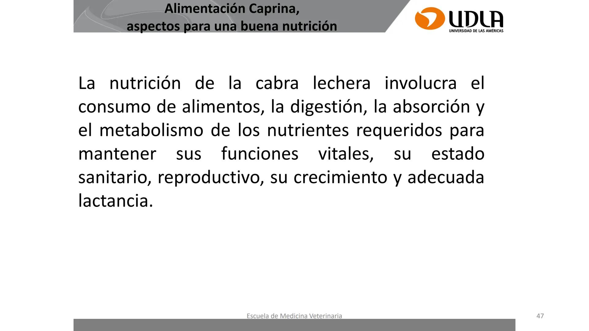 UDLA
UNIVERSIDAD DE LAS AMERICAS
Caracterización del Rebaño (Tipología,
Cronometría Dentaria y Condición Corporal)
Escuela de Medicina Ve