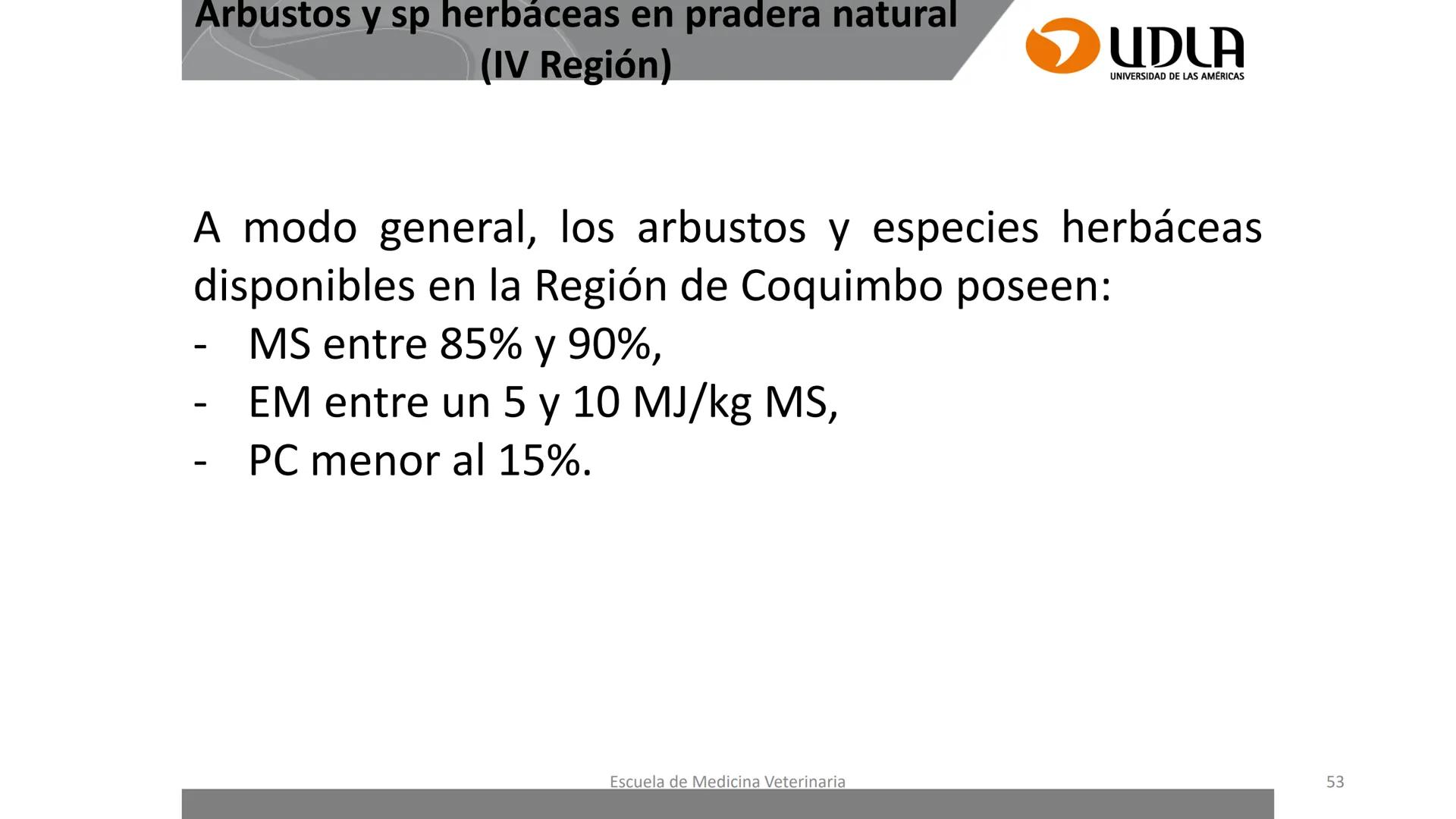 UDLA
UNIVERSIDAD DE LAS AMERICAS
Caracterización del Rebaño (Tipología,
Cronometría Dentaria y Condición Corporal)
Escuela de Medicina Ve