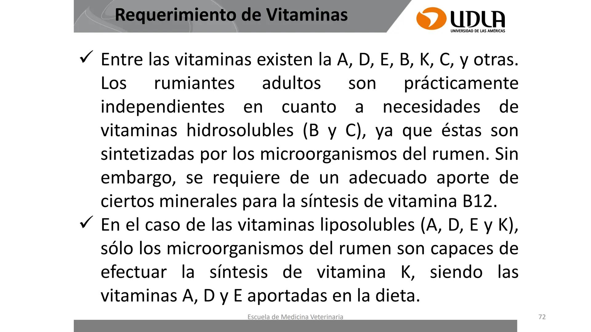 UDLA
UNIVERSIDAD DE LAS AMERICAS
Caracterización del Rebaño (Tipología,
Cronometría Dentaria y Condición Corporal)
Escuela de Medicina Ve