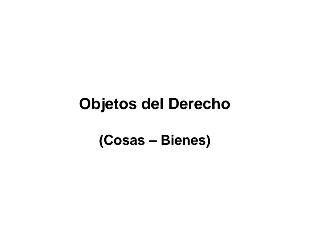 Objetos del derecho