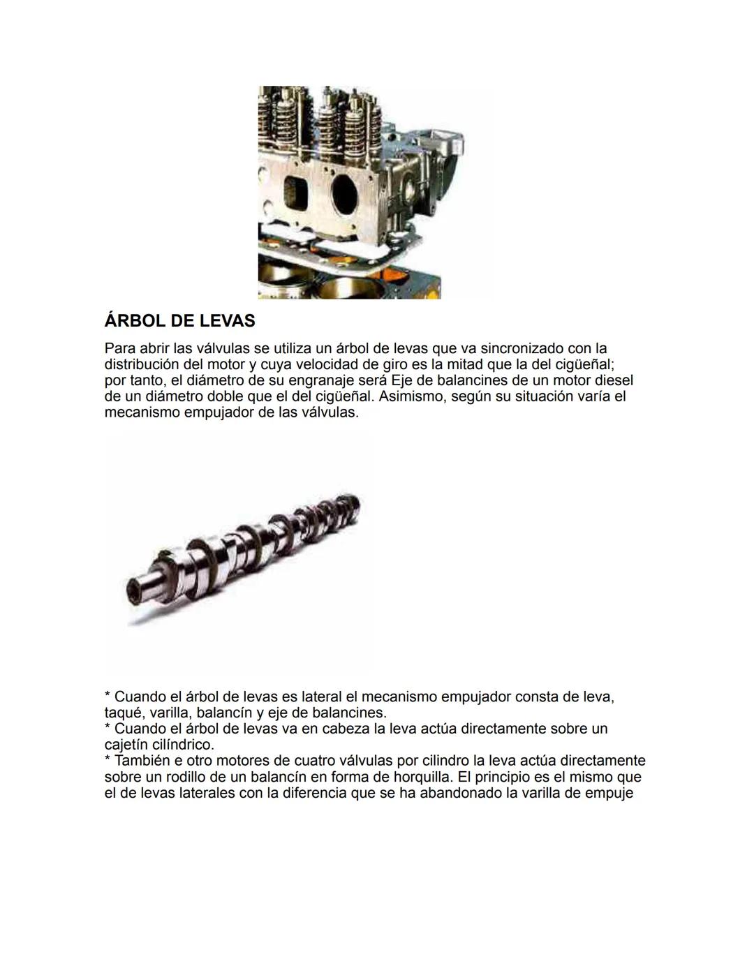# MOTORES DE COMBUSTION INTERNA
Los motores de combustión interna son sistemas que convierten, internamente,
la energía química de un combu