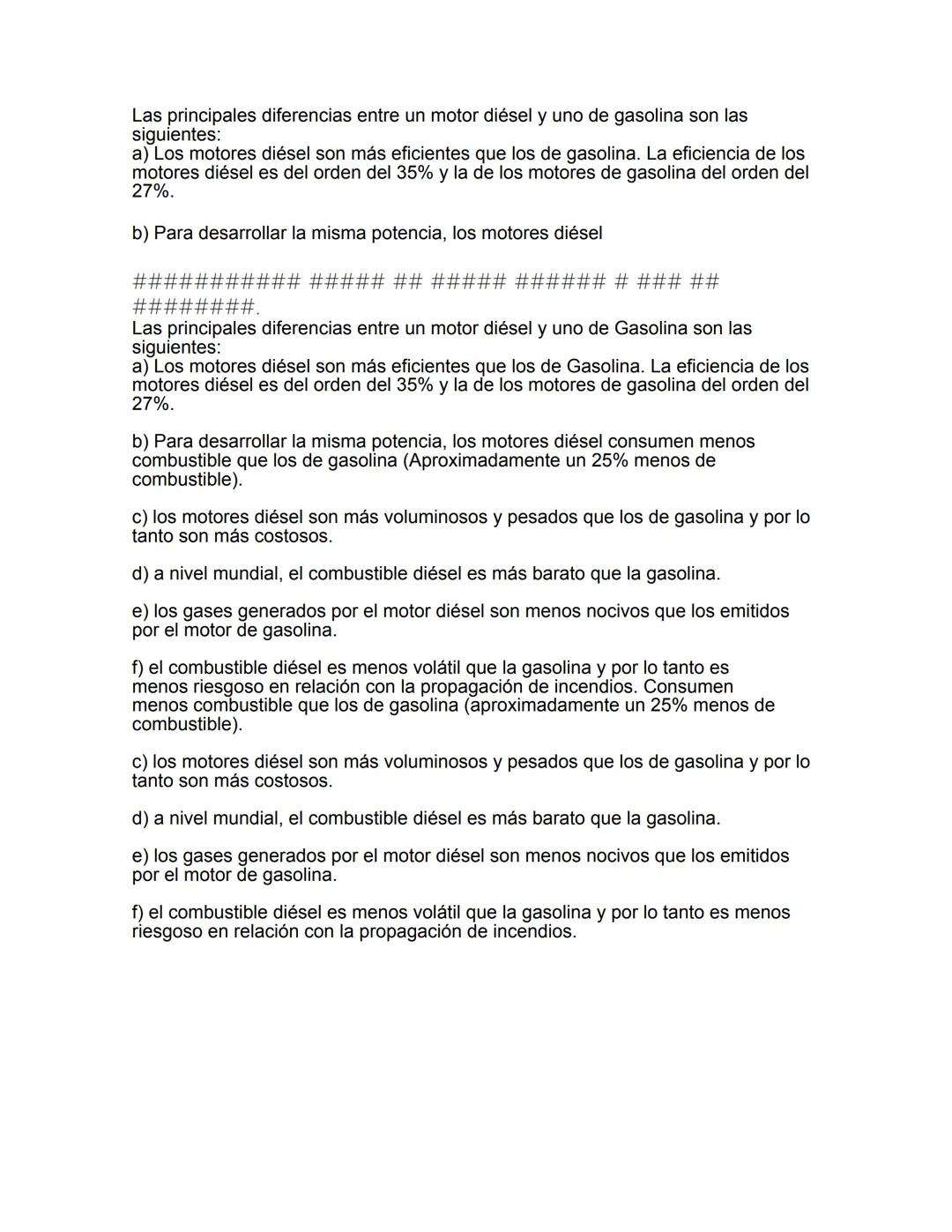 # MOTORES DE COMBUSTION INTERNA
Los motores de combustión interna son sistemas que convierten, internamente,
la energía química de un combu