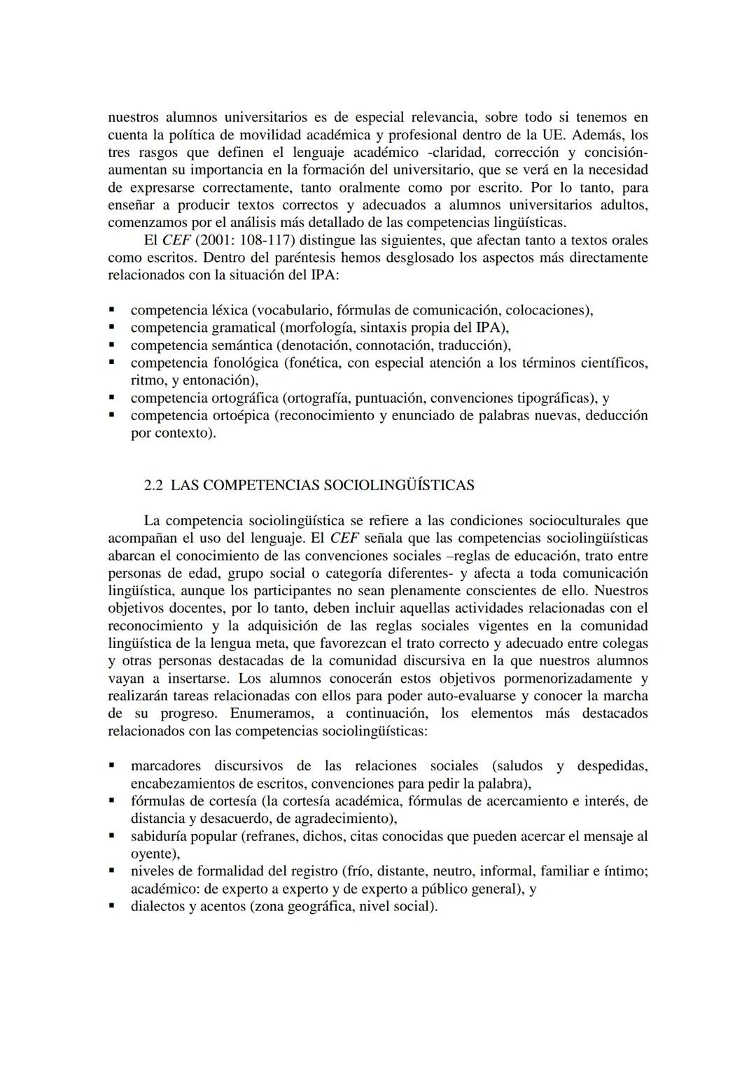 (2006) Revista de Lenguas para Fines Específicos
ISSN: 0213-0610. D.L.G.C.298-1993. pgs 133-150
ESTRATEGIAS METACOGNITIVAS Y METALINGÜÍSTICA