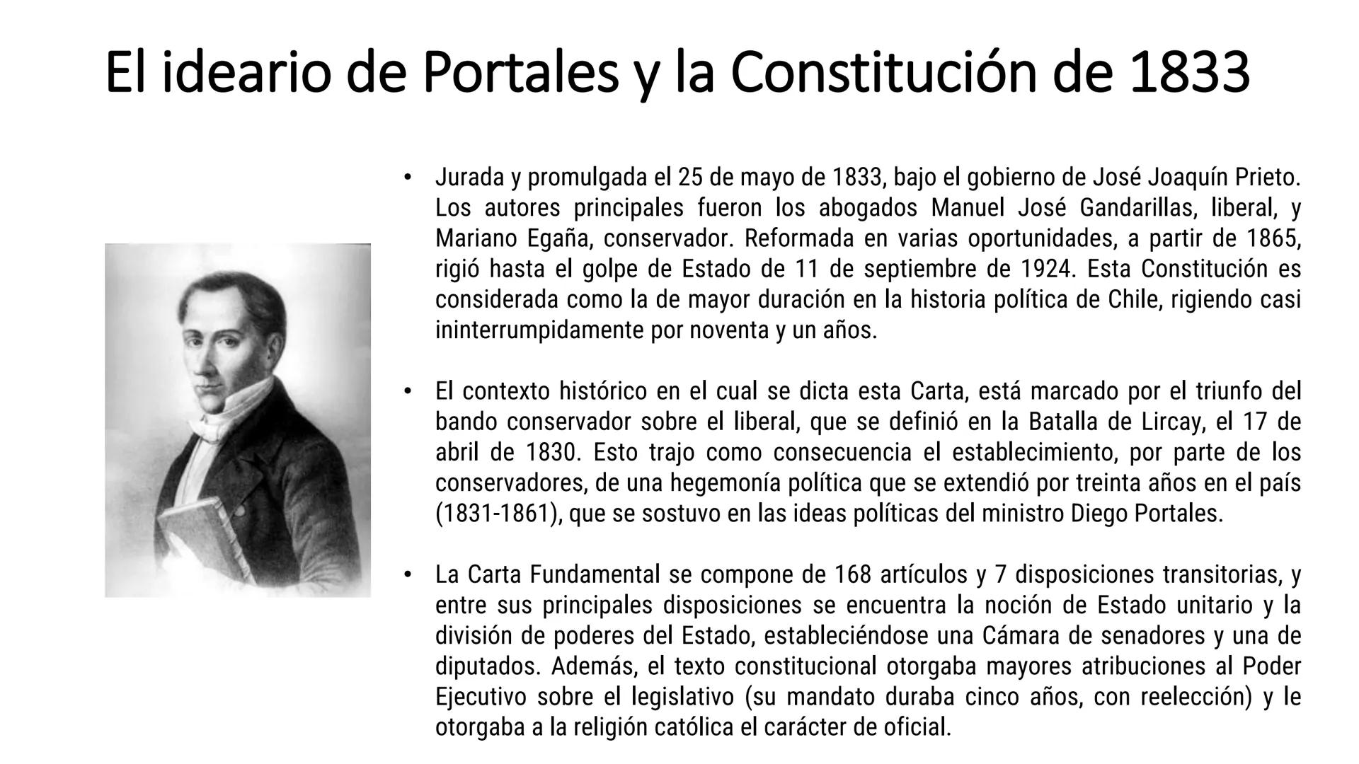 # La Organización
del Estado y la
Normalidad
Constitucional
Unidad II
Historia Constitucional de Chile REPÚBLICA DE CHILE
CONSTITUCIÓN
POLÍ