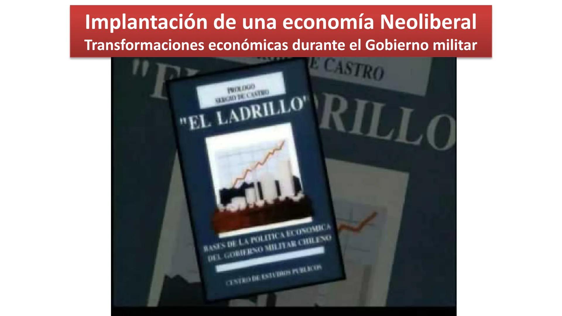 # LA DICTADURA MILITAR OBJETIVO:
OBJETIVO: Caracterizar los principales rasgos del golpe de Estado
y de la dictadura militar en Chile, inclu