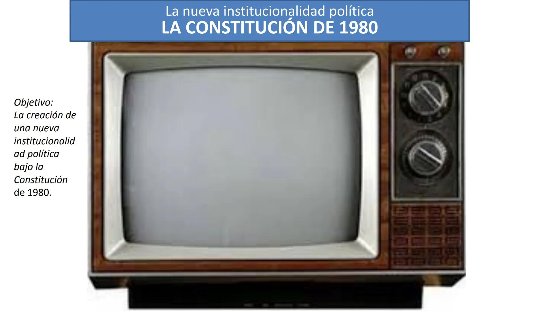 # LA DICTADURA MILITAR OBJETIVO:
OBJETIVO: Caracterizar los principales rasgos del golpe de Estado
y de la dictadura militar en Chile, inclu