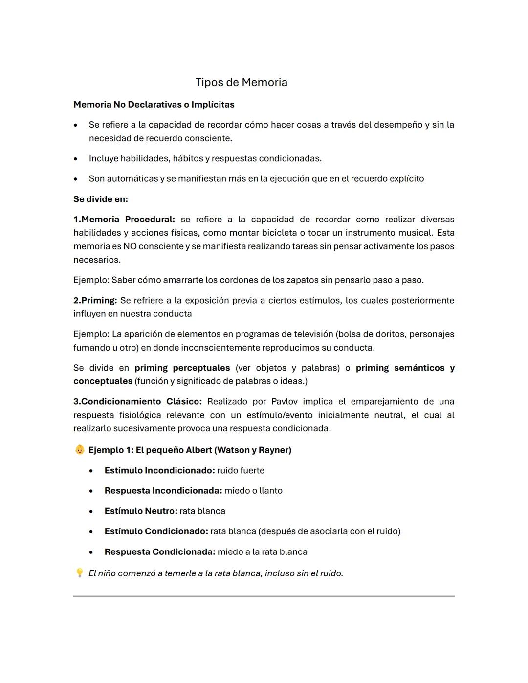 Resumen Procesos Psicológicos N2
Definición de memoria: es la capacidad de adquirir, almacenar y recuperar información.
* En el aprendizaje