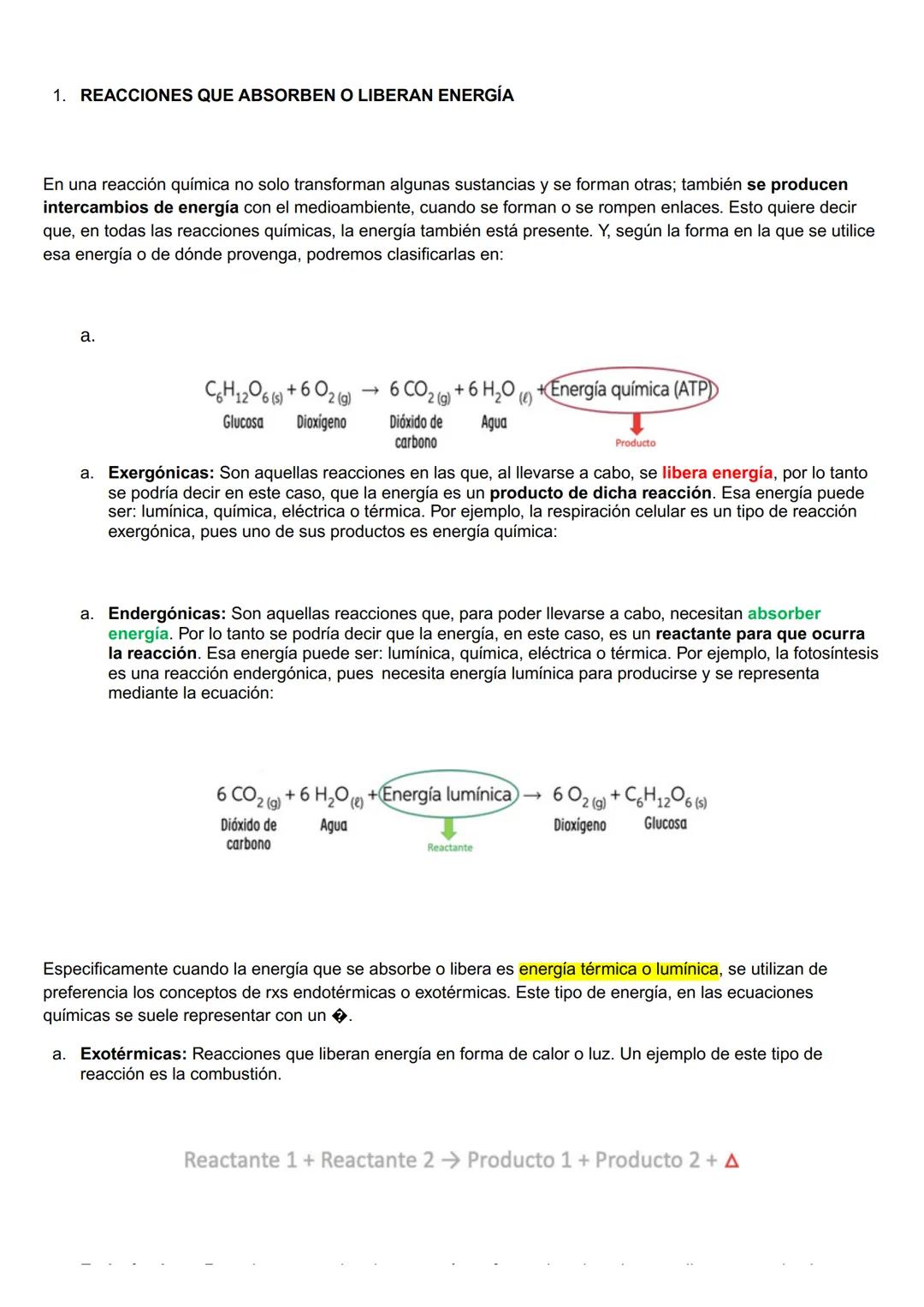 GUÍA 1: "Tipos de reacciones químicas"
Nombre: Curso: 1º Fecha:
• CLASIFICACIÓN DE REACCIONES QUÍMICAS
A nuestro alrededor ocurren diversas