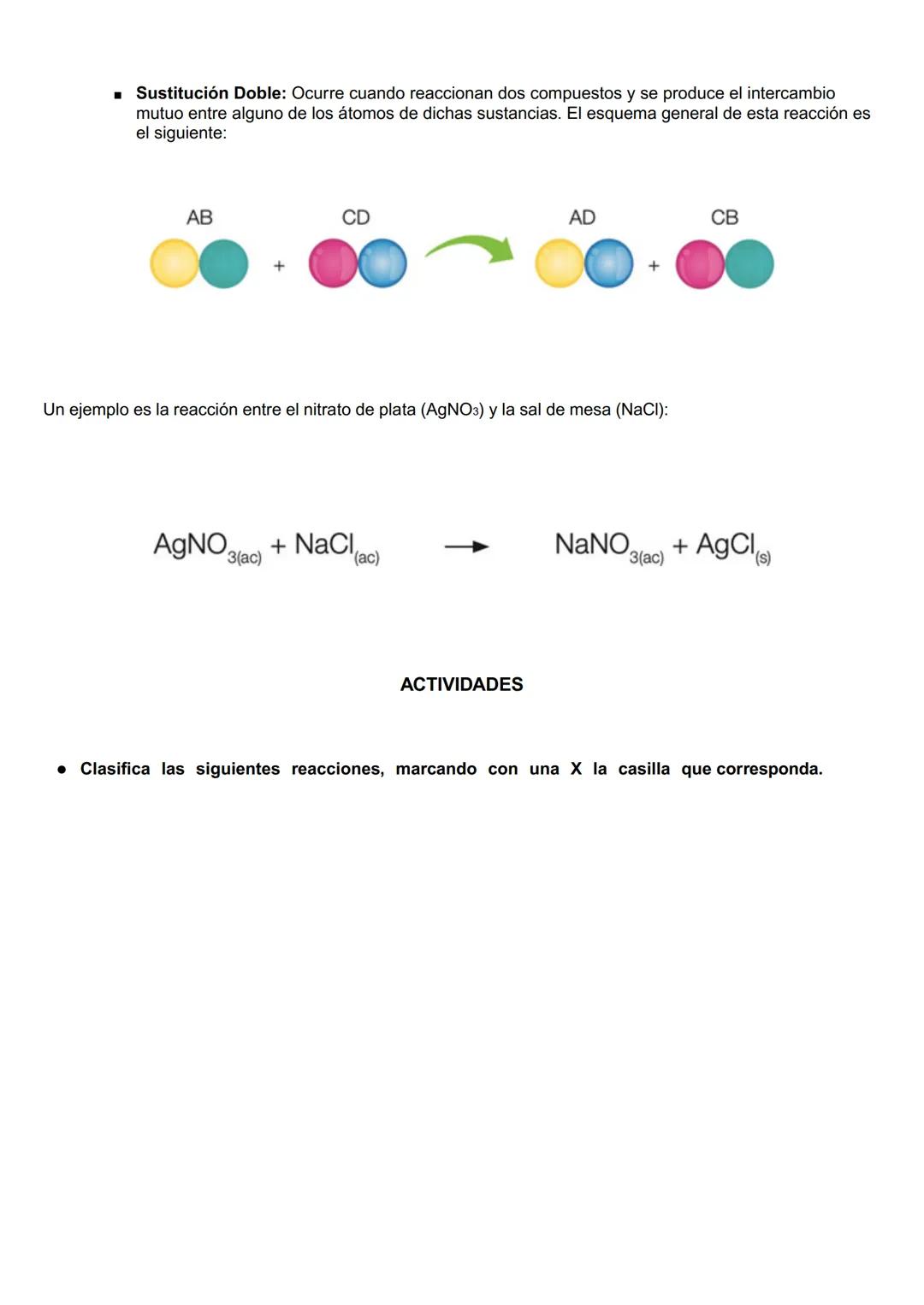GUÍA 1: "Tipos de reacciones químicas"
Nombre: Curso: 1º Fecha:
• CLASIFICACIÓN DE REACCIONES QUÍMICAS
A nuestro alrededor ocurren diversas