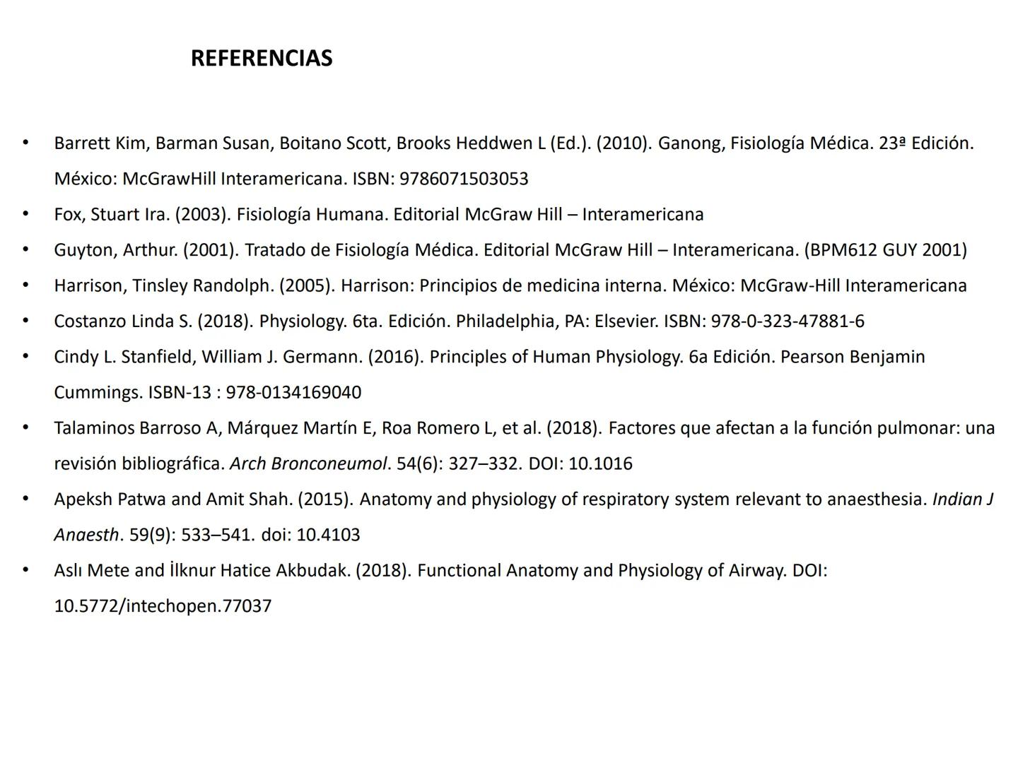 Universidad Austral de Chile
Escuela de Tecnología Médica
SISTEMA RESPIRATORIO I
Dra. Carolina Martin B. FISIOLOGÍA DEL SISTEMA RESPIRATORIO