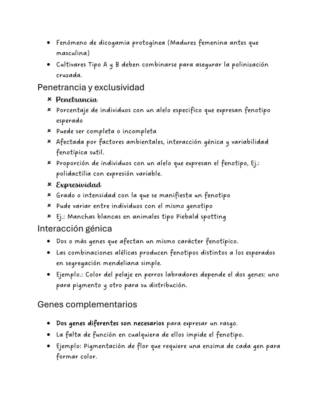 ## Interacción génica
Un carácter de fenotipo puede depender de la interacción entre varios
genes.
Contrario a los principios mendelianos