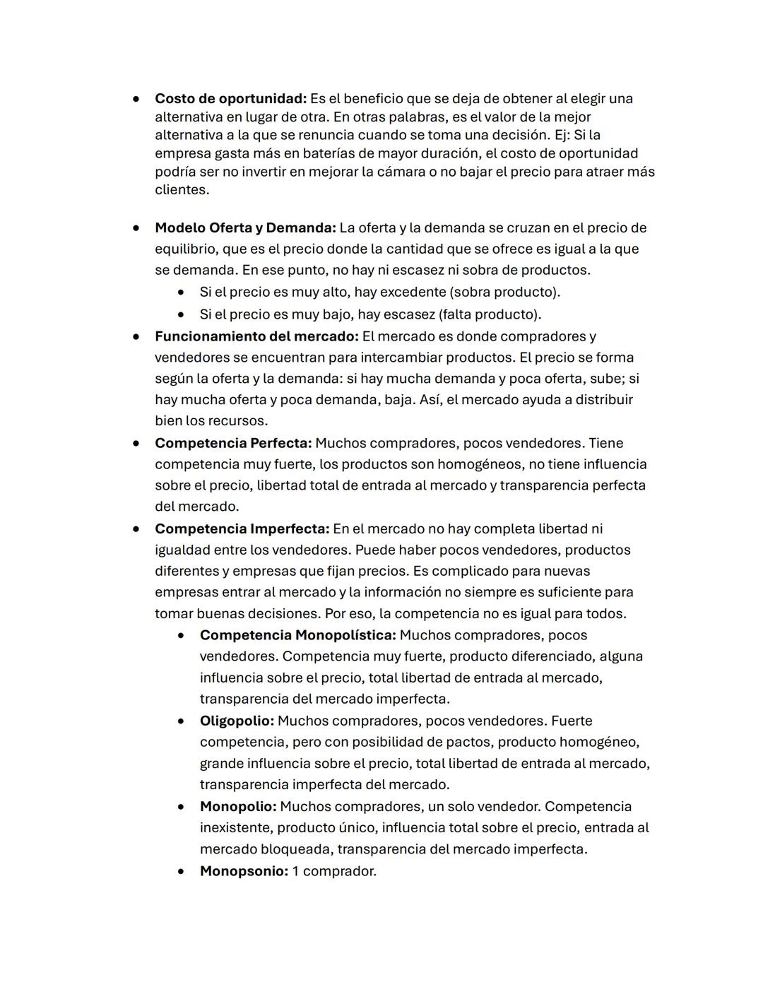 Apunte Economía
Definición de Mercado: Lugar donde se ponen en contacto compradores y
vendedores para realizar intercambios de bienes y serv