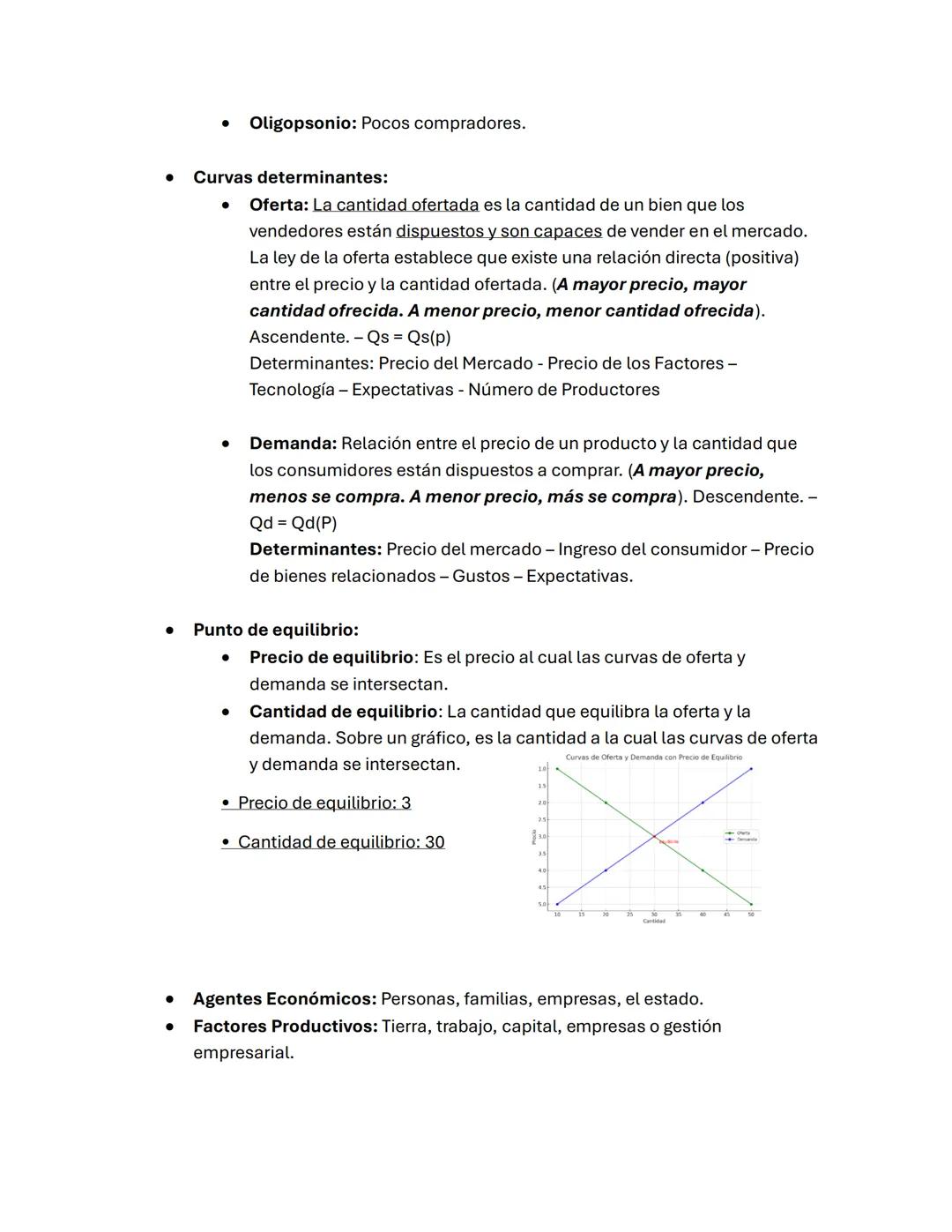 Apunte Economía
Definición de Mercado: Lugar donde se ponen en contacto compradores y
vendedores para realizar intercambios de bienes y serv