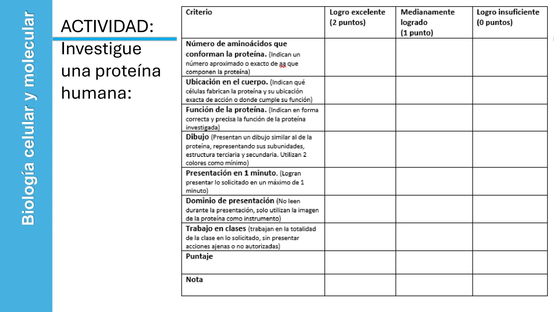 Objetivo: Describir la estructura de las proteínas y analizar la función de las proteínas.
# PROTEÍNAS
Unidad 2 Estudiando la versatilida