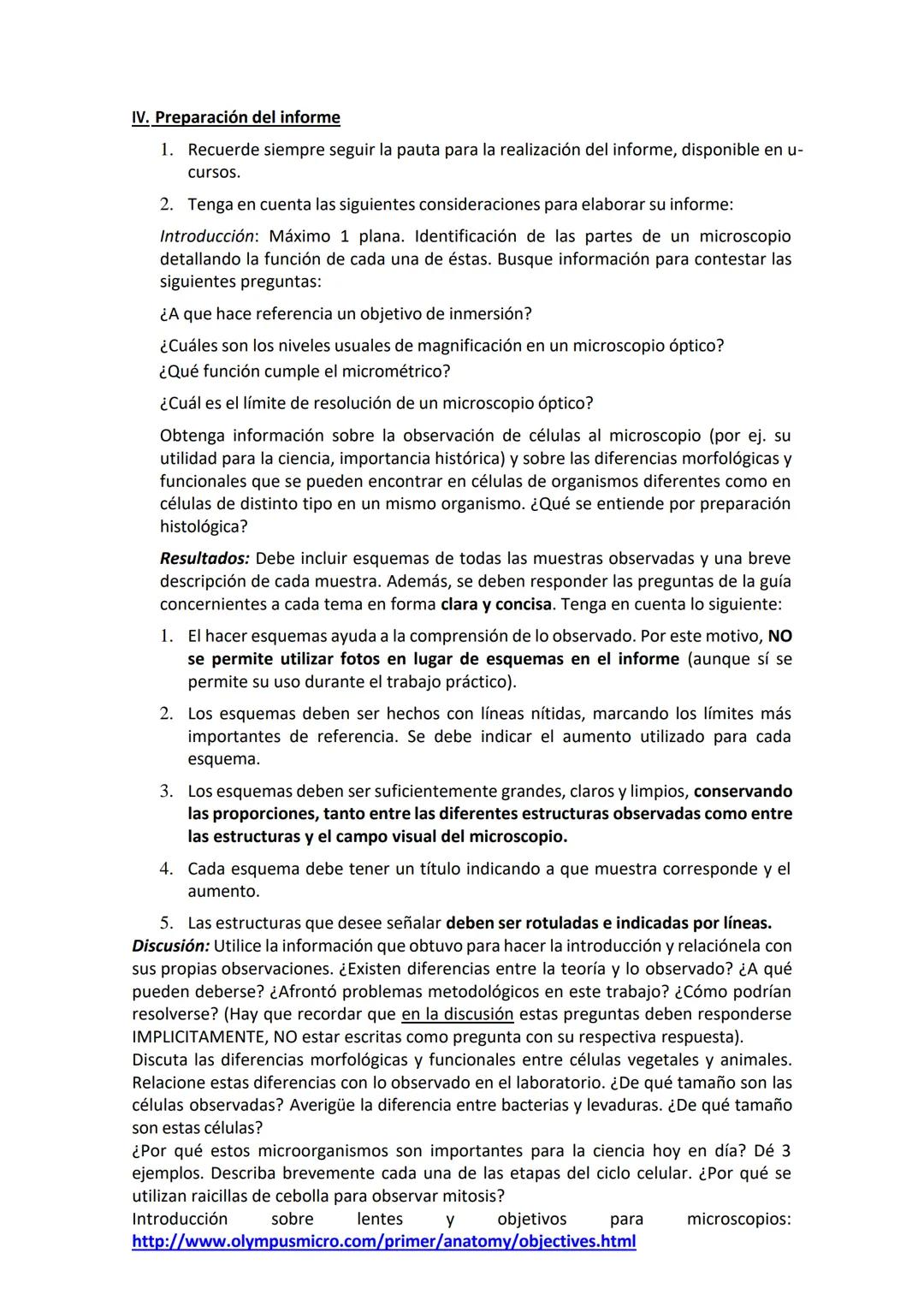 # Trabajo práctico N°3: La estructura celular al microscopio.
## I. Introducción.
Las células, componentes de todos los seres vivos, posee