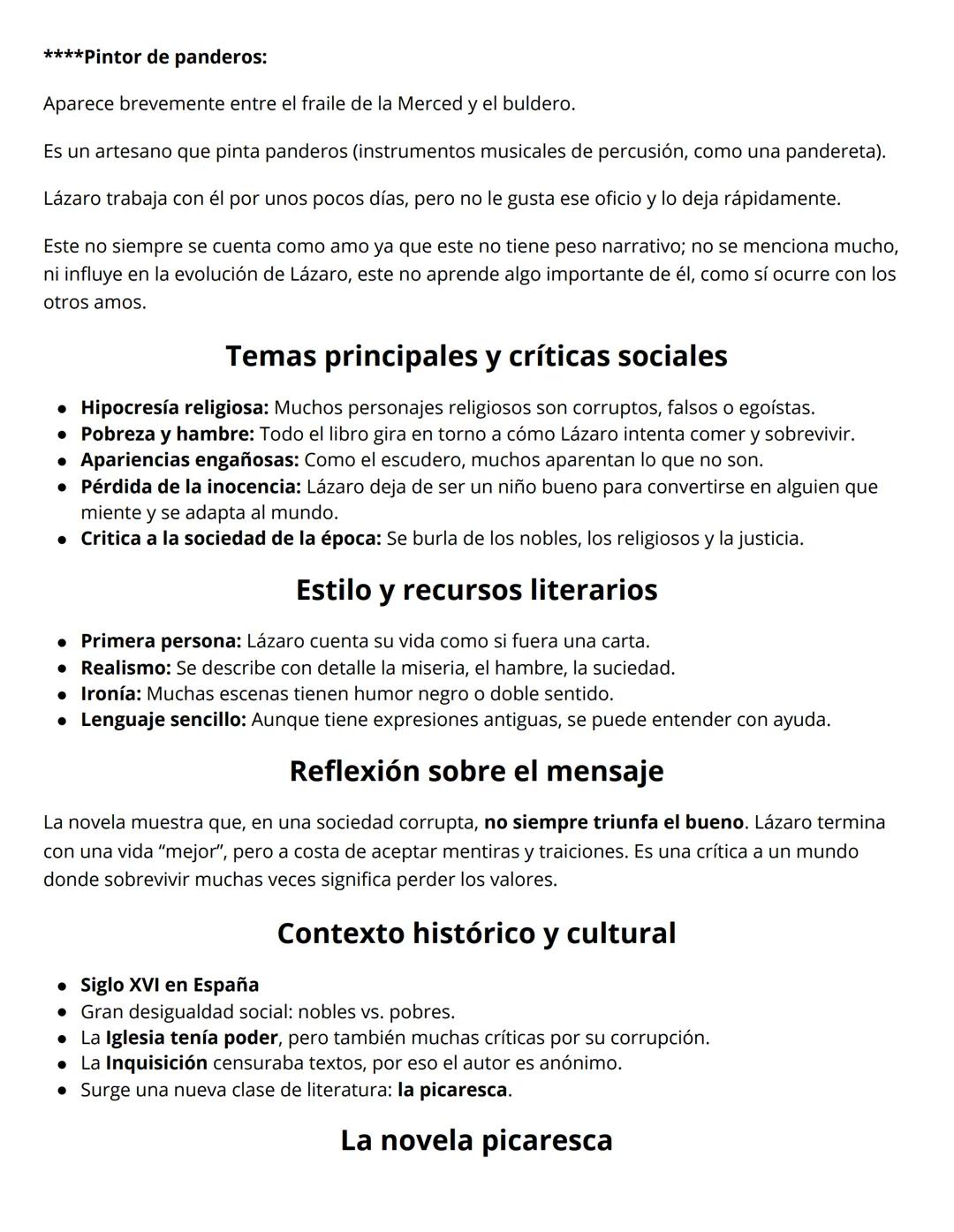 El lazarillo de Tormes
La vida de Lazarillo de Tormes y de sus fortunas y adversidades (publicada en 1554) es considerada
la primera novela