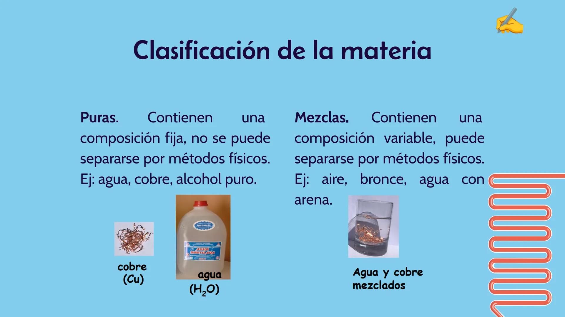 Clasificación de la
materia: sustancias
puras y mezclas
Prof. Kevin Olivares A.
kevin.olivaresa@sip.cl
II Medio
000
000 Presentación del cur