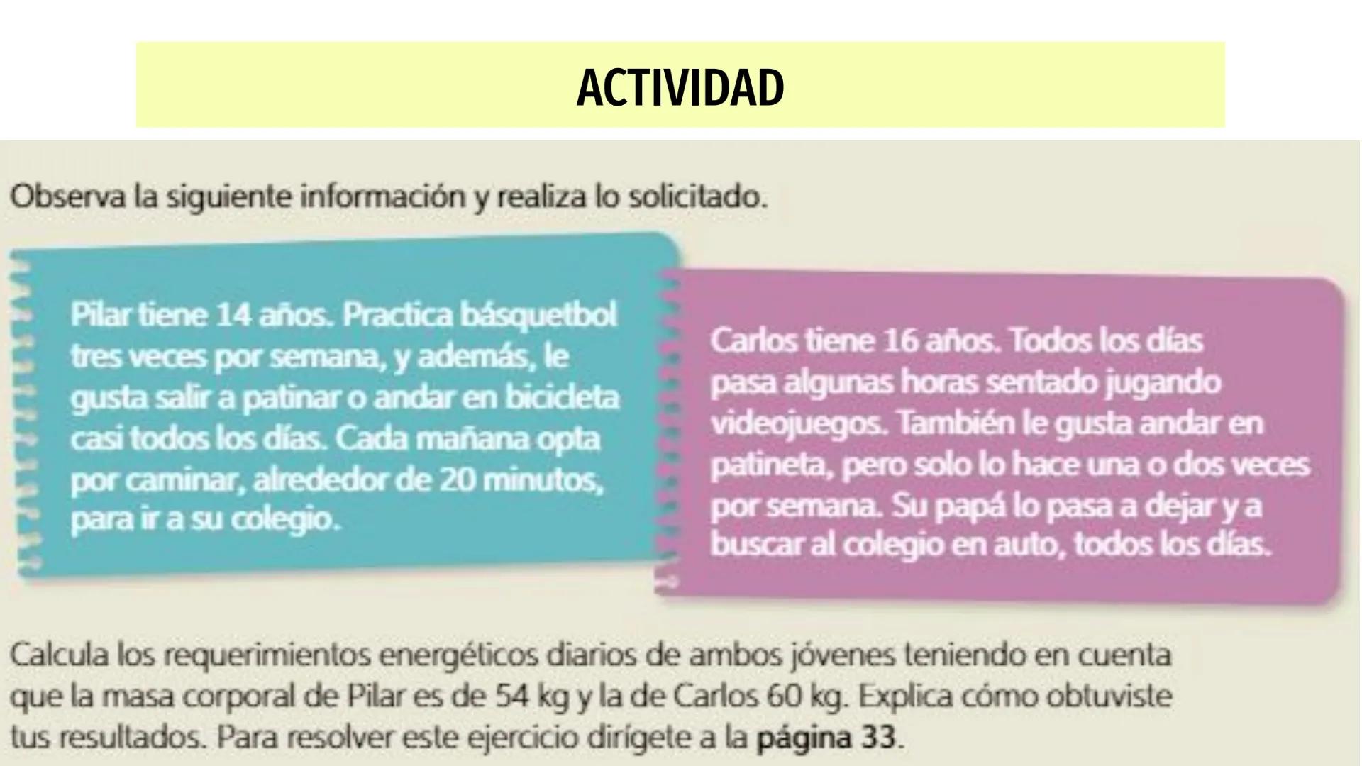 # Nutrientes
y sus consecuencias
Fernanda Lucero Ticket de entrada
1) Elabora una lista de los alimentos que consumiste en el
almuerzo de a