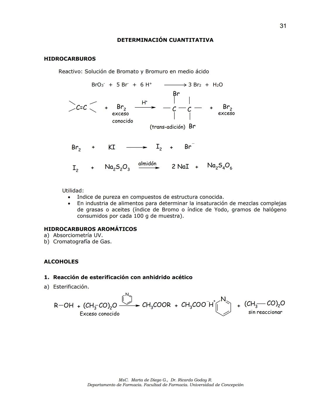 Universidad
de Concepción
✔ Facultad
✔de Farmacia
ANÁLISIS DE MEDICAMENTOS
ANÁLISIS FUNCIONAL
ANÁLISIS ELEMENTAL
DETERMINACIÓN DE AGUA
MSc.