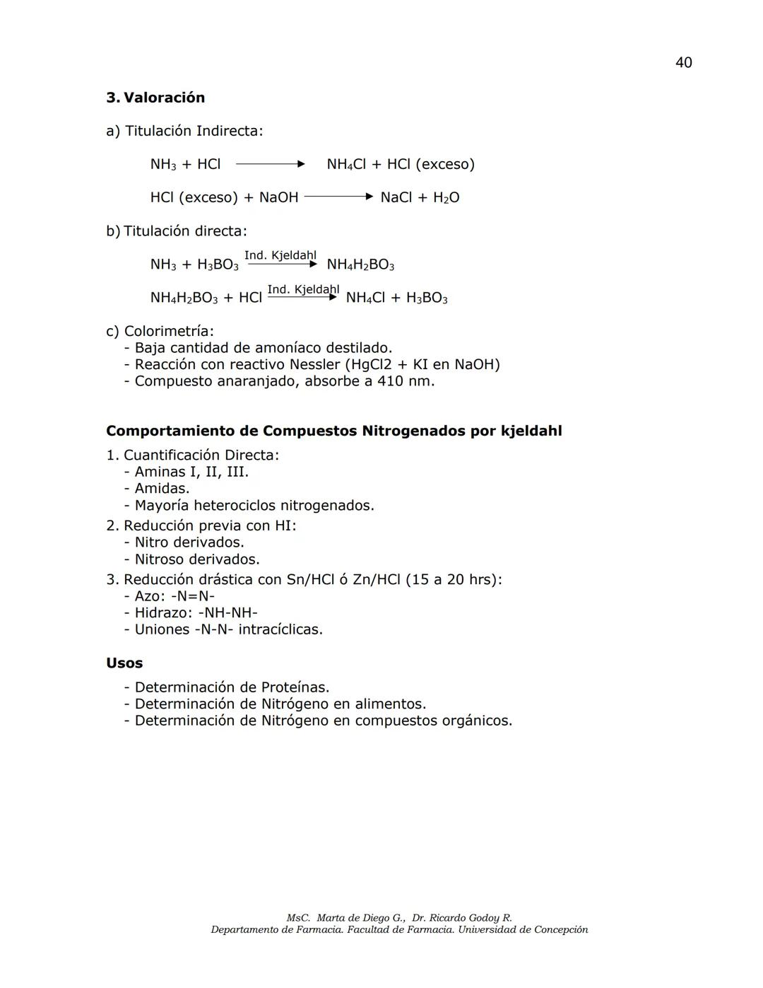 Universidad
de Concepción
✔ Facultad
✔de Farmacia
ANÁLISIS DE MEDICAMENTOS
ANÁLISIS FUNCIONAL
ANÁLISIS ELEMENTAL
DETERMINACIÓN DE AGUA
MSc.