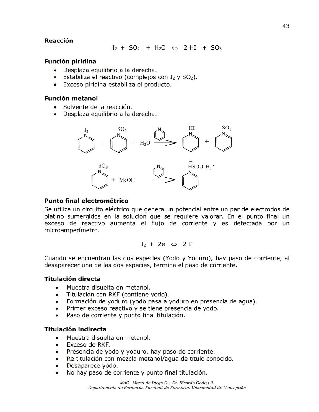 Universidad
de Concepción
✔ Facultad
✔de Farmacia
ANÁLISIS DE MEDICAMENTOS
ANÁLISIS FUNCIONAL
ANÁLISIS ELEMENTAL
DETERMINACIÓN DE AGUA
MSc.
