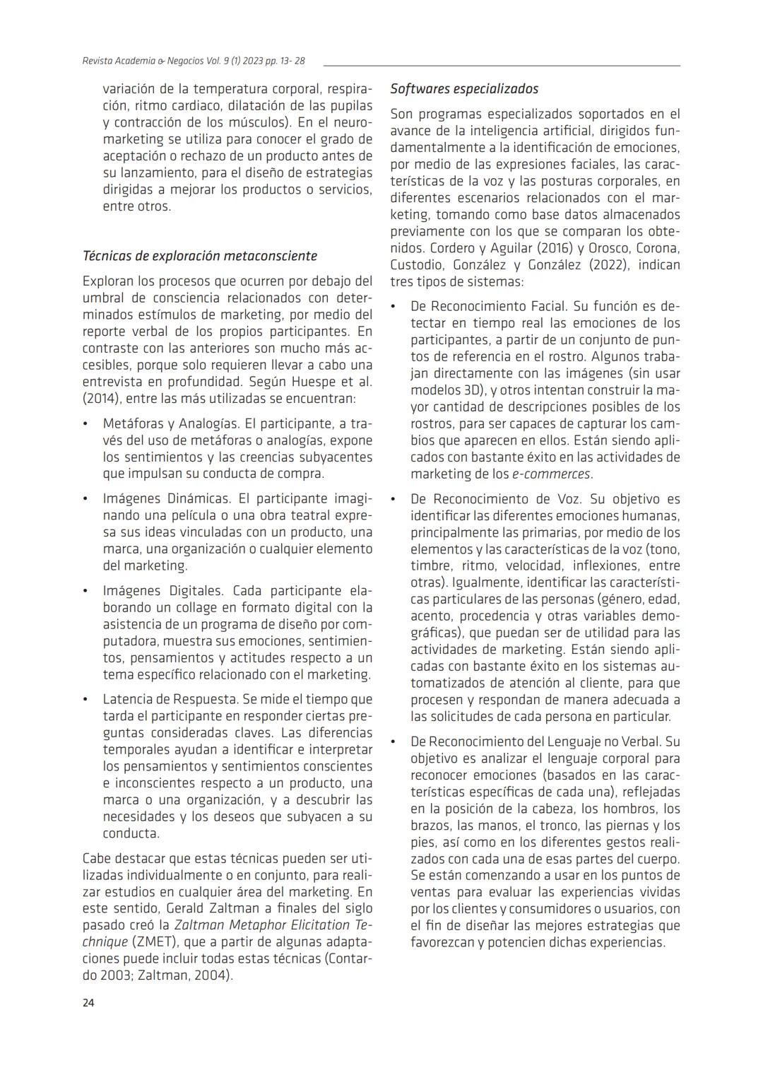 R.A.N. Vol. 9 (1) 2023
ran.udec.cl
Revisión de Literatura
RAN
El neuromarketing: fundamentos, técnicas, ventajas y
limitaciones
Neuromarketi