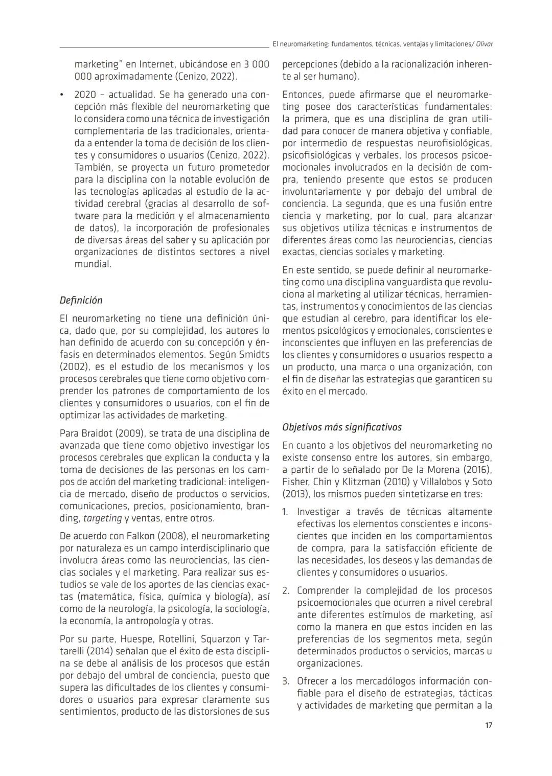 R.A.N. Vol. 9 (1) 2023
ran.udec.cl
Revisión de Literatura
RAN
El neuromarketing: fundamentos, técnicas, ventajas y
limitaciones
Neuromarketi