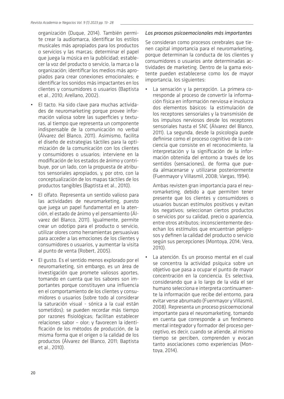 R.A.N. Vol. 9 (1) 2023
ran.udec.cl
Revisión de Literatura
RAN
El neuromarketing: fundamentos, técnicas, ventajas y
limitaciones
Neuromarketi