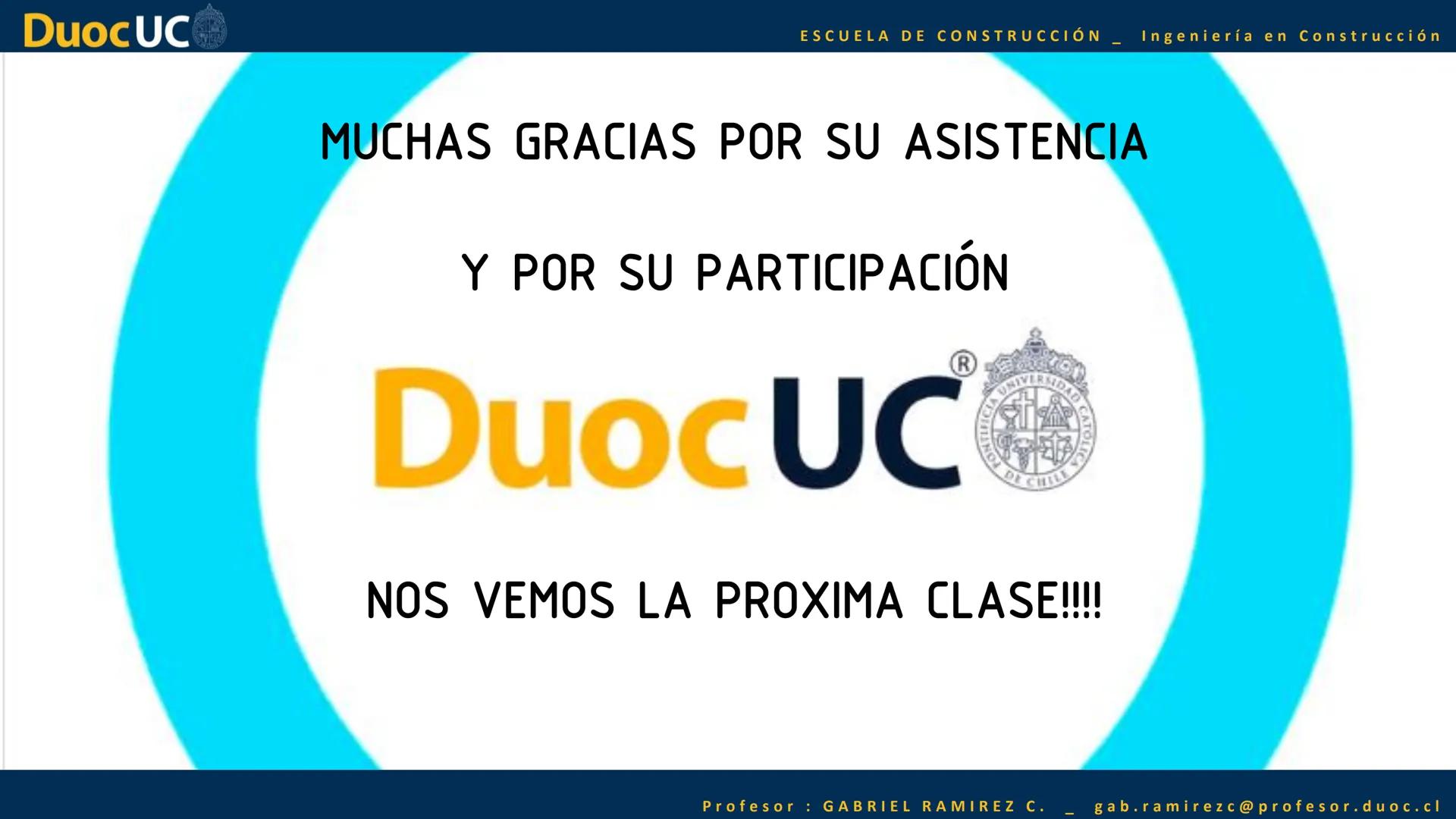 Duoc UC
ESCUELA DE CONSTRUCCIÓN Ingeniería en Construcción
IEK1121 — Interpretación de Planos
7
5,80
620M
520 м
950
100
310
4.20
Profesor