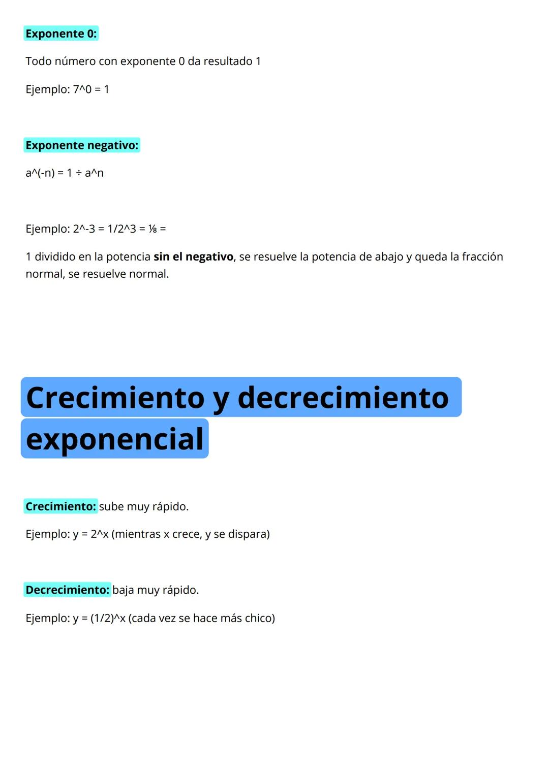 Potencias
¿Qué es una potencia?
Es una forma corta de escribir multiplicaciones repetidas.
Ejemplo: 2^5 =2x2x2x2x2 = 32
El 2 es la base (el