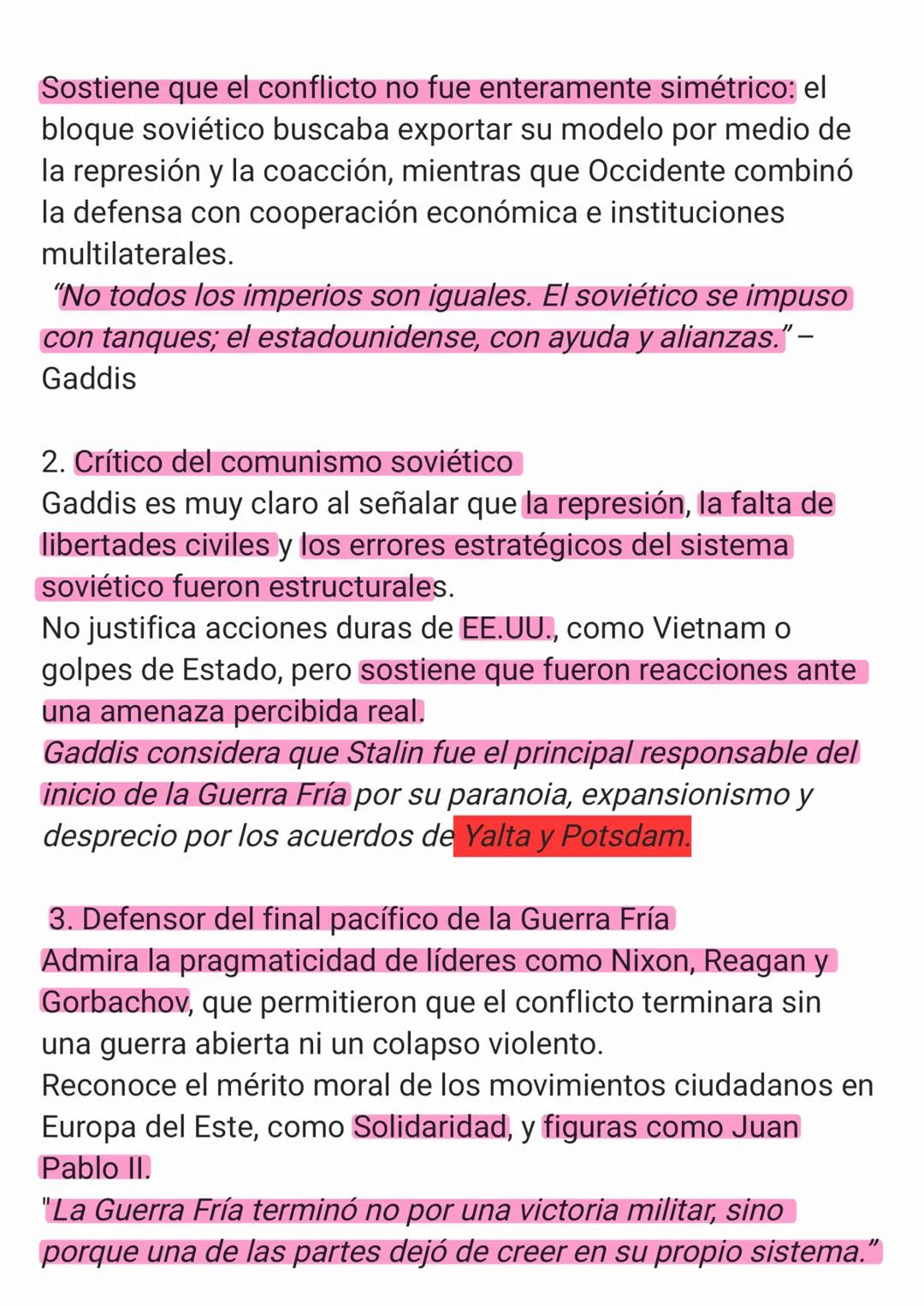 NUEVA HISTORIA DE LA GUERRA FRÍA, RESUMEN:
1. Introducción y enfoque del autor
John Lewis Gaddis, historiador estadounidense
especializado e