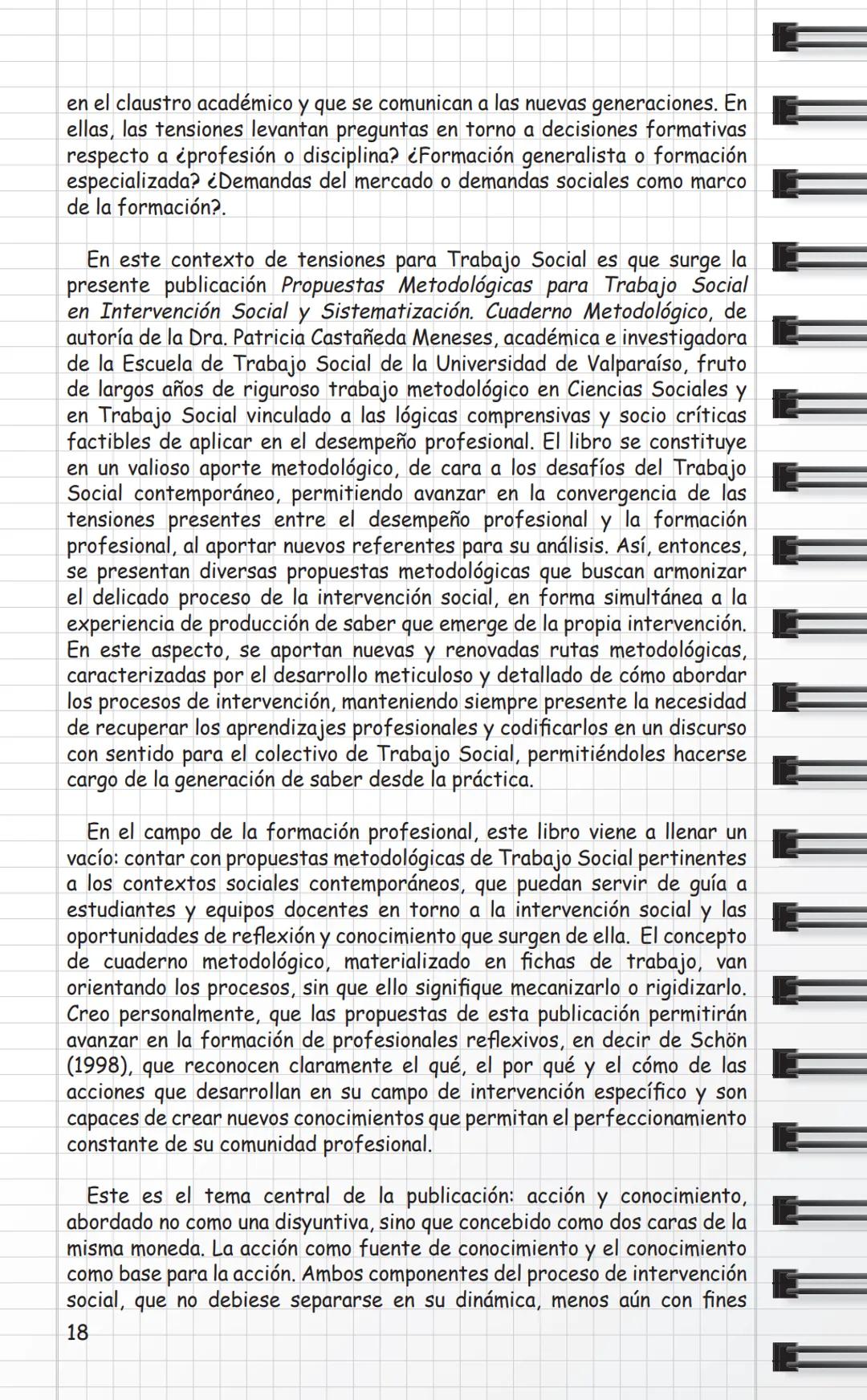 Universidad
de Valparaíso
CHILE
Propuestas Metodológicas
para Trabajo Social
en Intervención Social
y Sistematización.
Cuaderno Metodológico