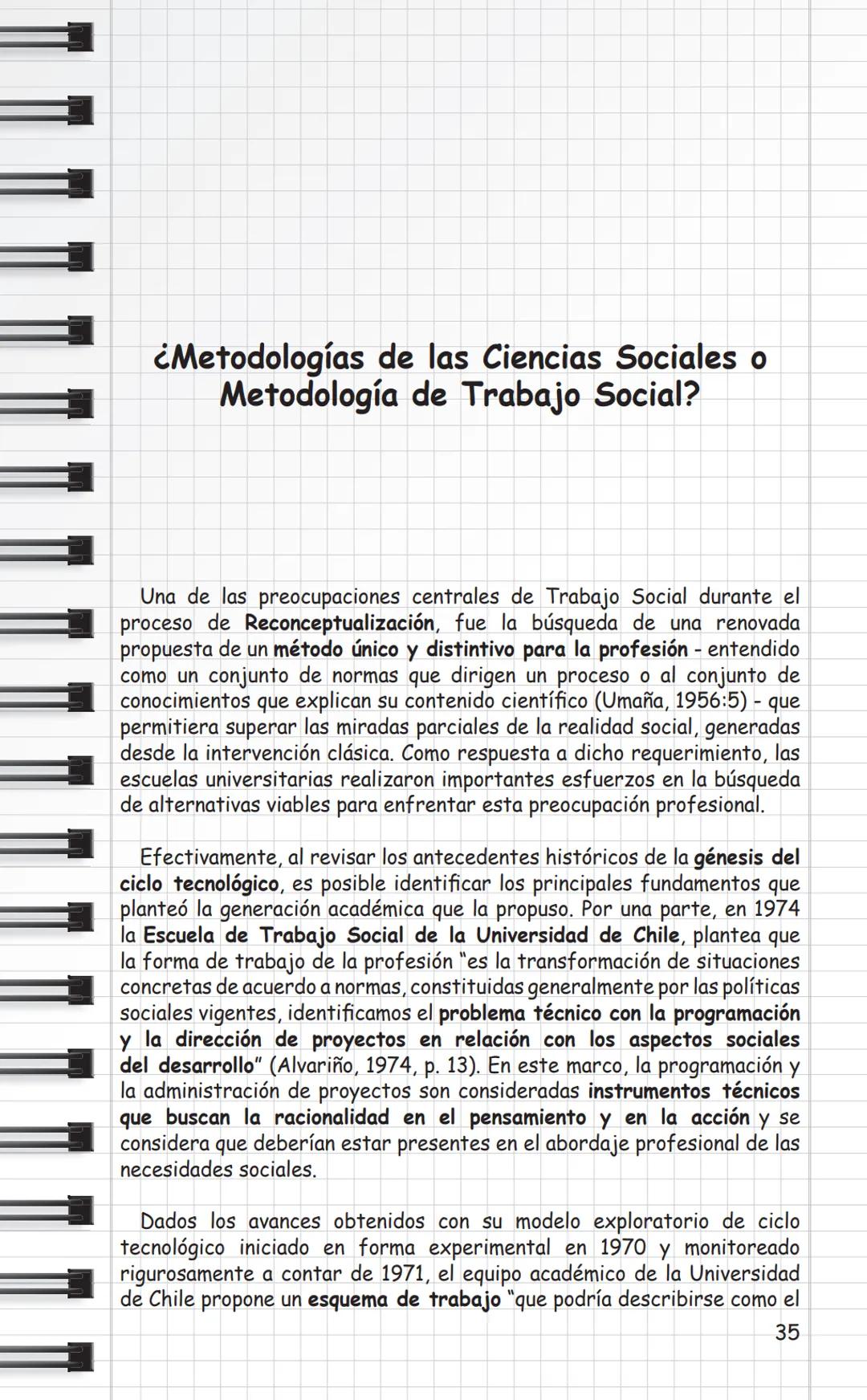 Universidad
de Valparaíso
CHILE
Propuestas Metodológicas
para Trabajo Social
en Intervención Social
y Sistematización.
Cuaderno Metodológico