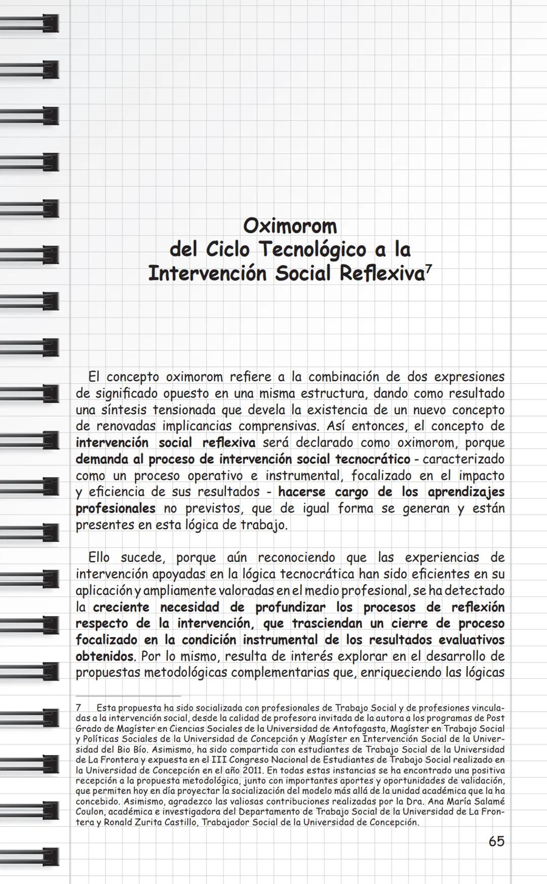 Universidad
de Valparaíso
CHILE
Propuestas Metodológicas
para Trabajo Social
en Intervención Social
y Sistematización.
Cuaderno Metodológico