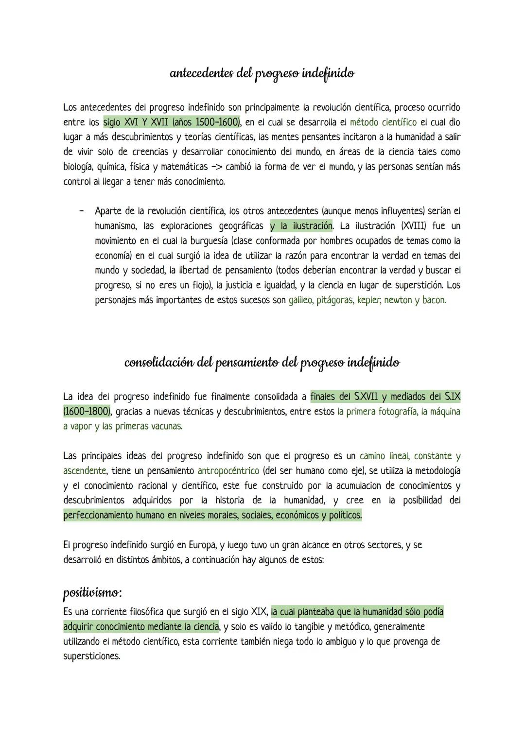 ## antecedentes del progreso indefinido
Los antecedentes del progreso indefinido son principalmente la revolución científica, proceso ocurr