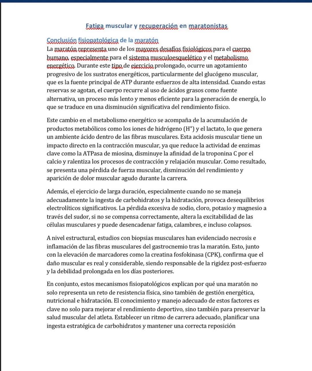 Métodos para prevenir la fatiga muscular
Para prevenir la fatiga muscular en una maratonista es muy necesario, llevar una alimentación.
acor