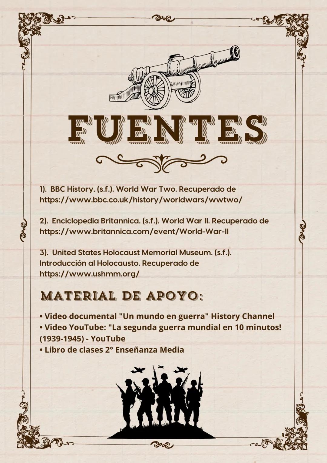 # LA SEGUNDA GUERRA MUNDIAL
1939-1945
Nombre: David Habert
Curso: 2ºB E/M
Profesor: Leonardo Saavedra
Asignatura: Historia
Fecha: 12/06/20