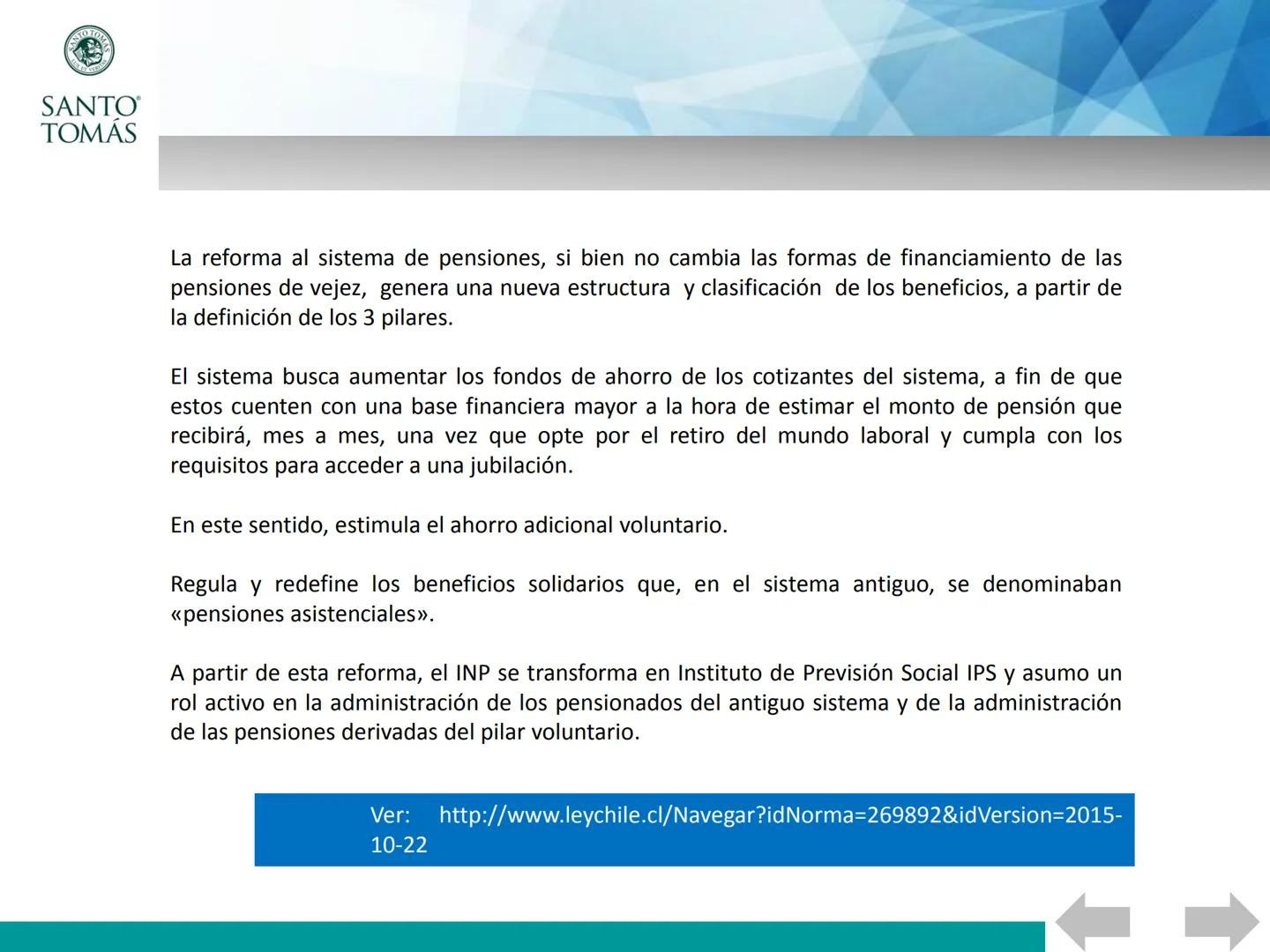 ## Asignatura : Beneficios Previsionales de la Salud
# Las pensiones en chile
UNIDAD 3: SISTEMA DE PENSIONES. CONDICIONES Y FUNCIONAMIENTO