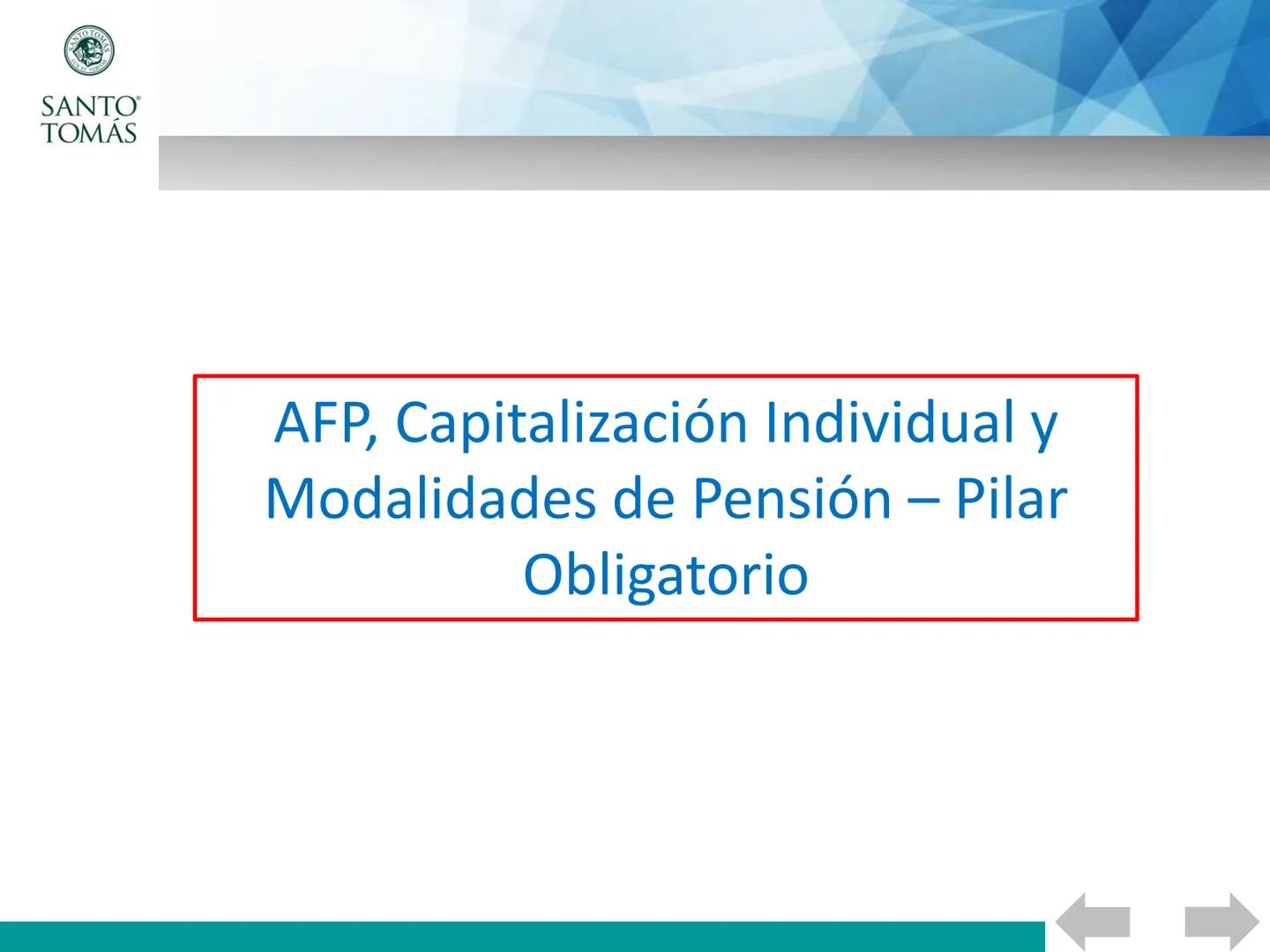 ## Asignatura : Beneficios Previsionales de la Salud
# Las pensiones en chile
UNIDAD 3: SISTEMA DE PENSIONES. CONDICIONES Y FUNCIONAMIENTO