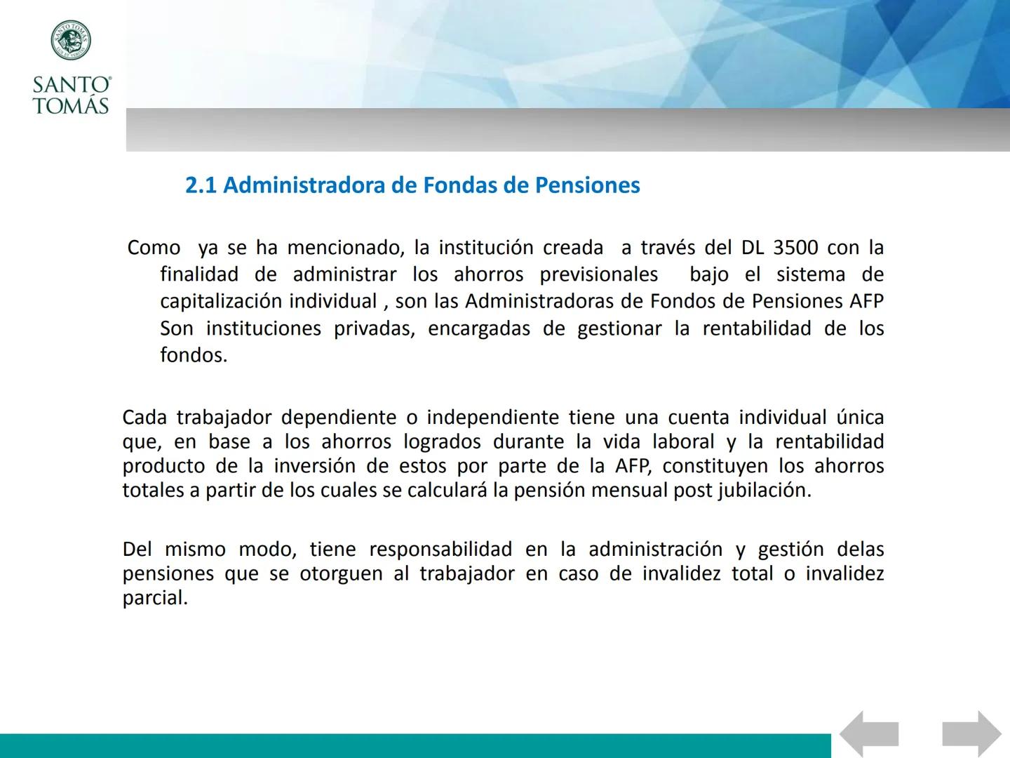 ## Asignatura : Beneficios Previsionales de la Salud
# Las pensiones en chile
UNIDAD 3: SISTEMA DE PENSIONES. CONDICIONES Y FUNCIONAMIENTO