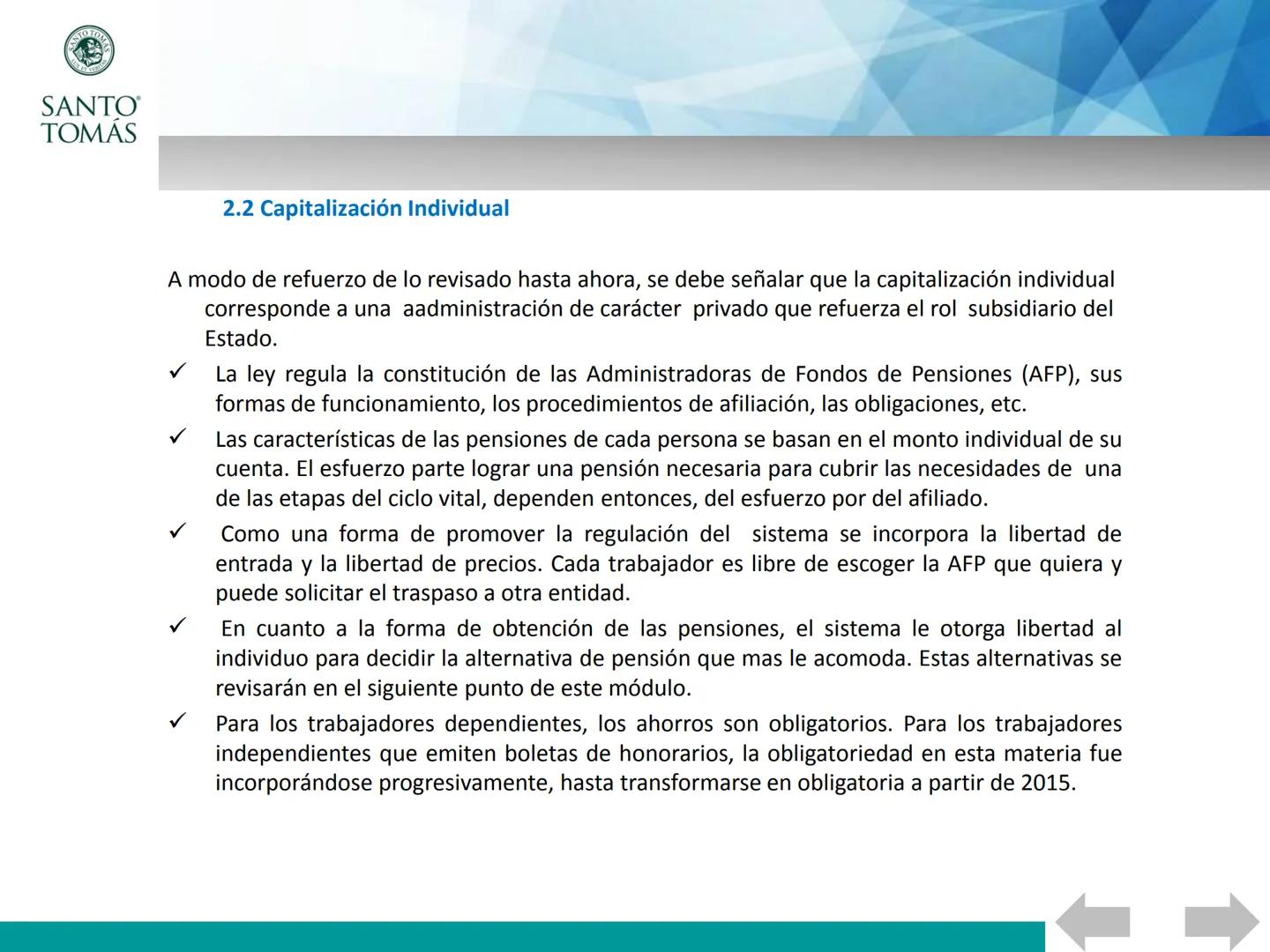 ## Asignatura : Beneficios Previsionales de la Salud
# Las pensiones en chile
UNIDAD 3: SISTEMA DE PENSIONES. CONDICIONES Y FUNCIONAMIENTO