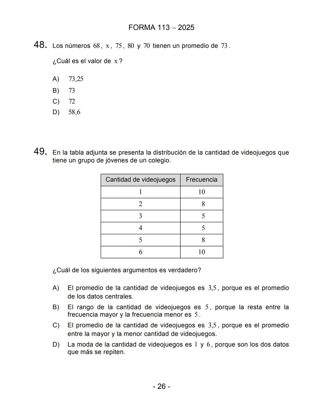 PROCESO de
ADMISIÓN
20
25
DEMRE
PIONEROS EXPERTOS CONFIABLES
SELECCIÓN DE
PREGUNTAS
Prueba de Acceso a la Educación Superior (PAES)
COMPETEN