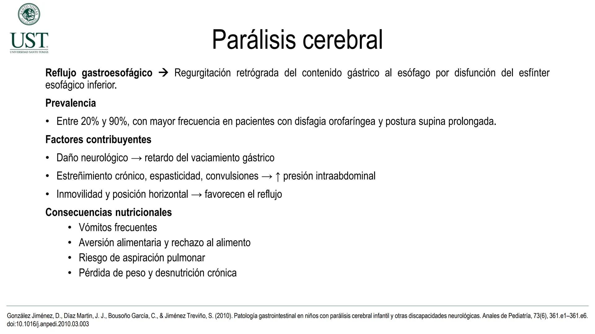 Valoración nutricional en paciente hospitalizado – Síndrome de
Down y Parálisis cerebral
Msc. Nut. Felipe Andrés González Fernández --- OCR
