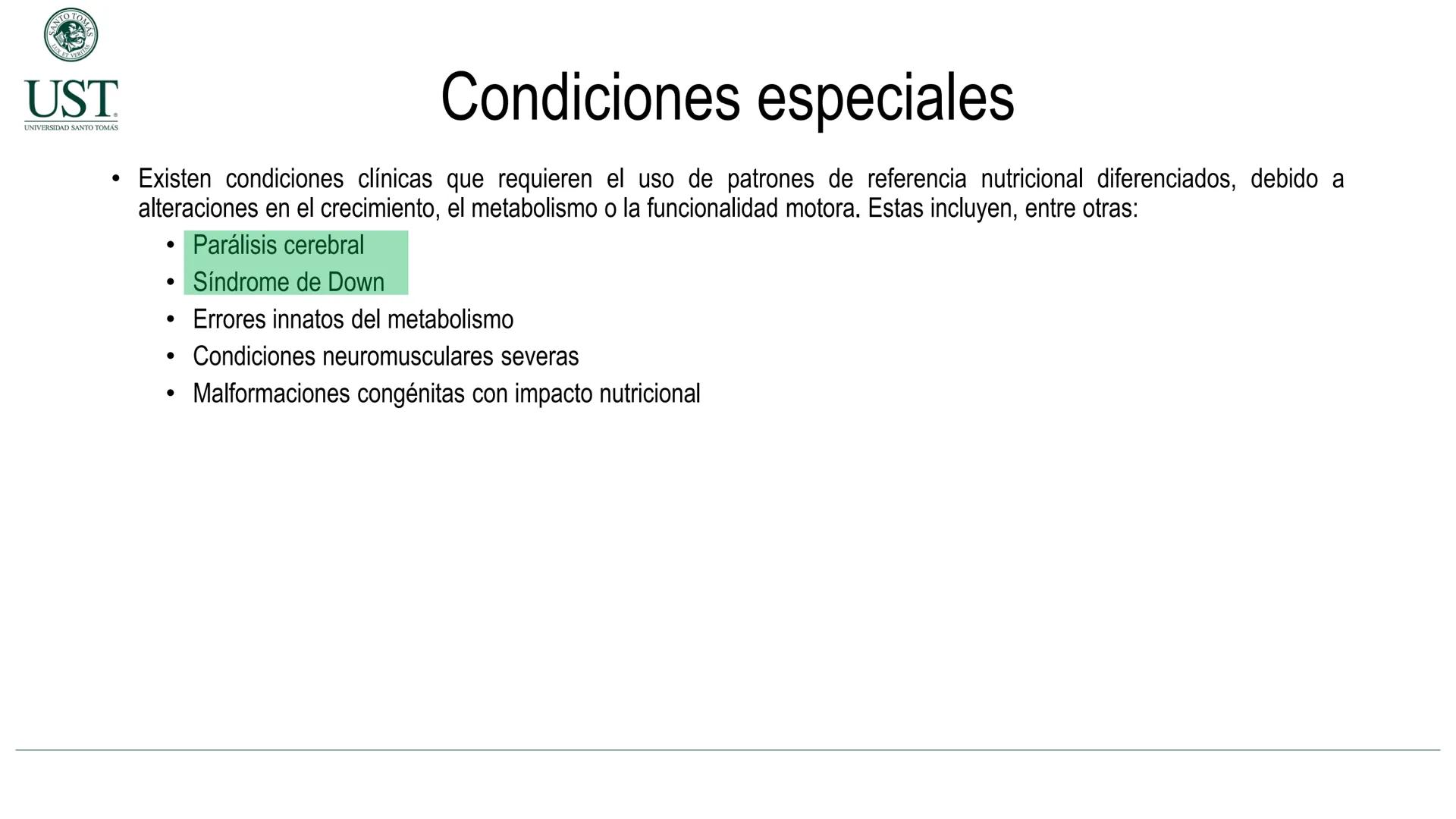Valoración nutricional en paciente hospitalizado – Síndrome de
Down y Parálisis cerebral
Msc. Nut. Felipe Andrés González Fernández --- OCR