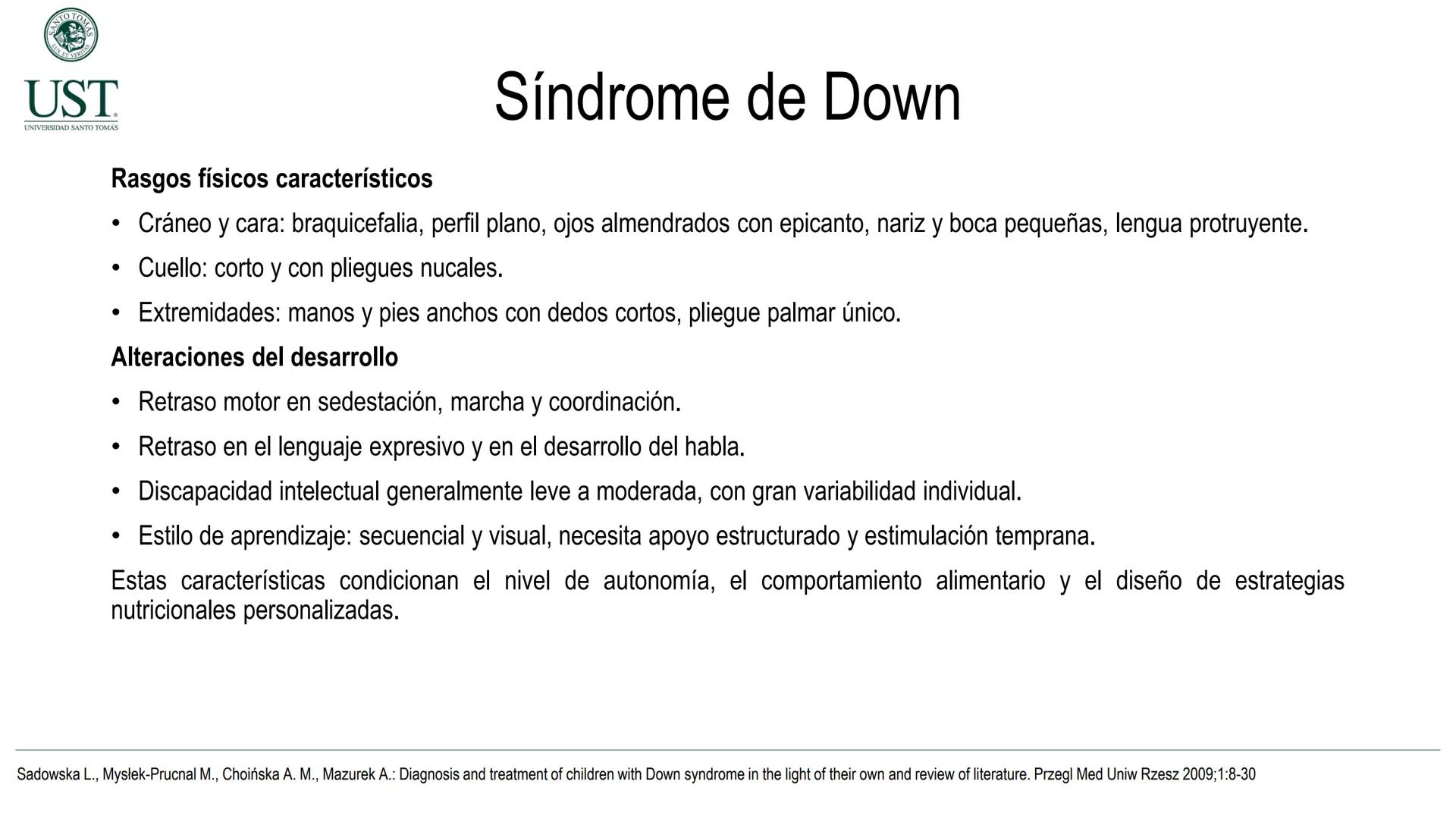 Valoración nutricional en paciente hospitalizado – Síndrome de
Down y Parálisis cerebral
Msc. Nut. Felipe Andrés González Fernández --- OCR