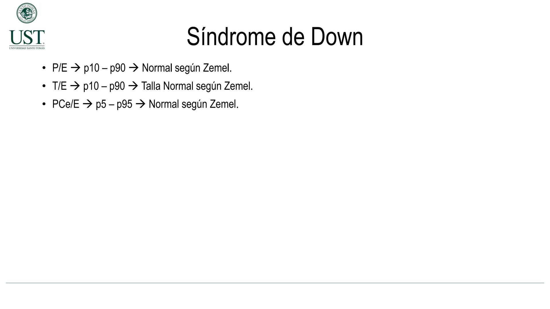 Valoración nutricional en paciente hospitalizado – Síndrome de
Down y Parálisis cerebral
Msc. Nut. Felipe Andrés González Fernández --- OCR